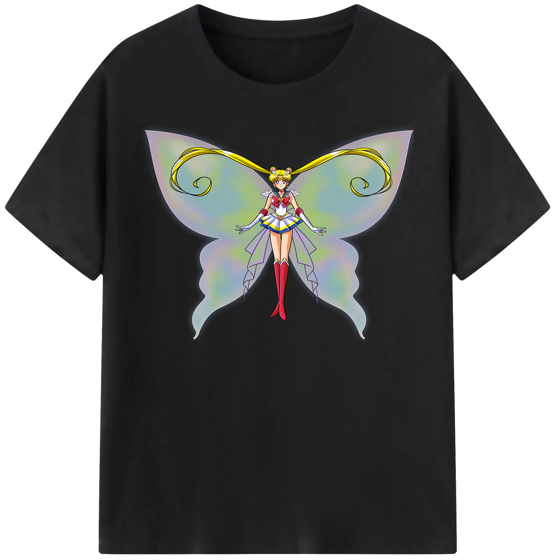 （画像用） 美少女戦士セーラームーン 月野 うさぎ つきの うさぎ Sailor Moon Tsukino Usagi 綿100％半袖Tシャツ（フロントプリント）