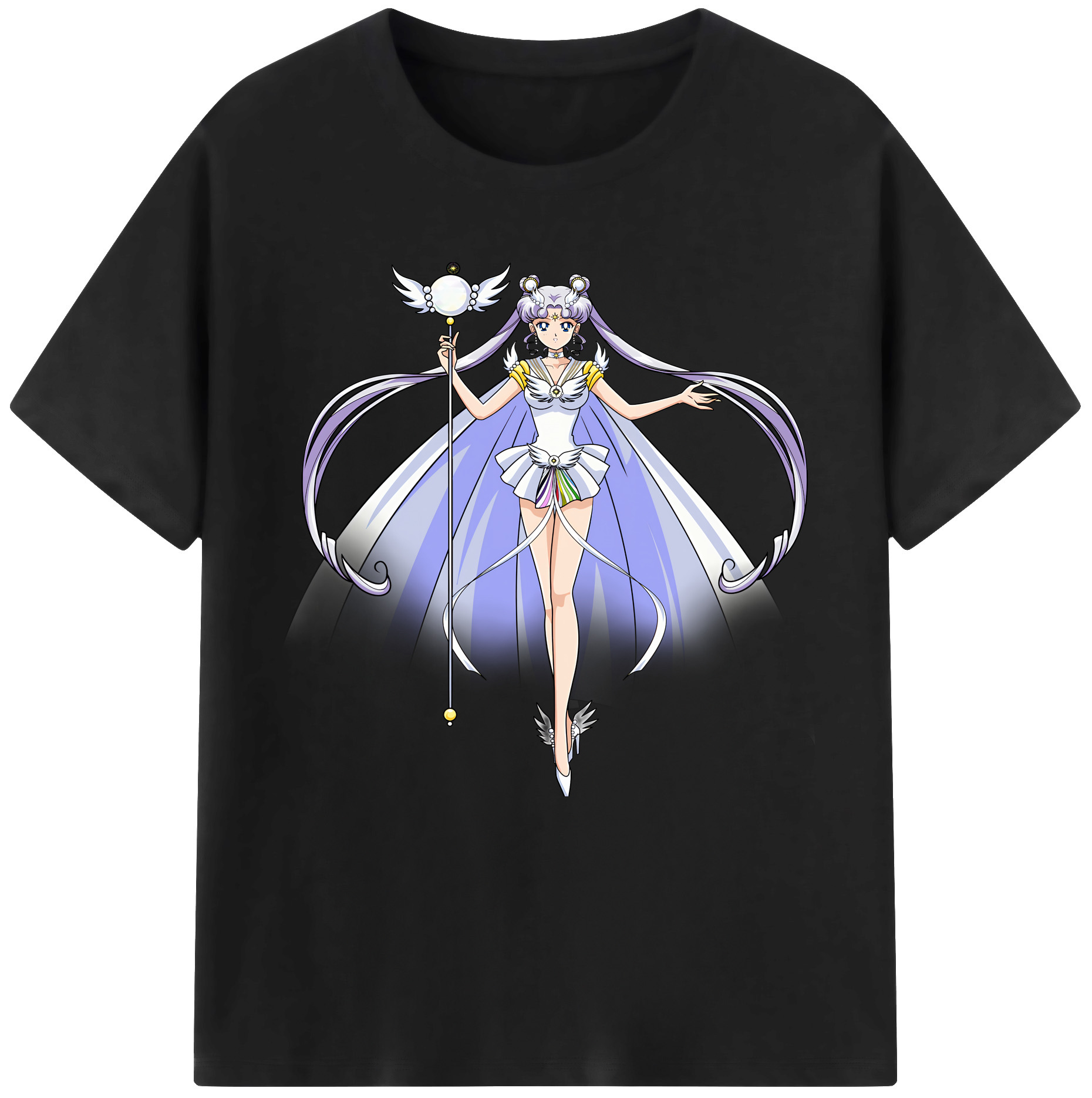 （画像用） 美少女戦士セーラームーン 月野 うさぎ つきの うさぎ Sailor Moon Tsukino Usagi 綿100％半袖Tシャツ（フロントプリント）