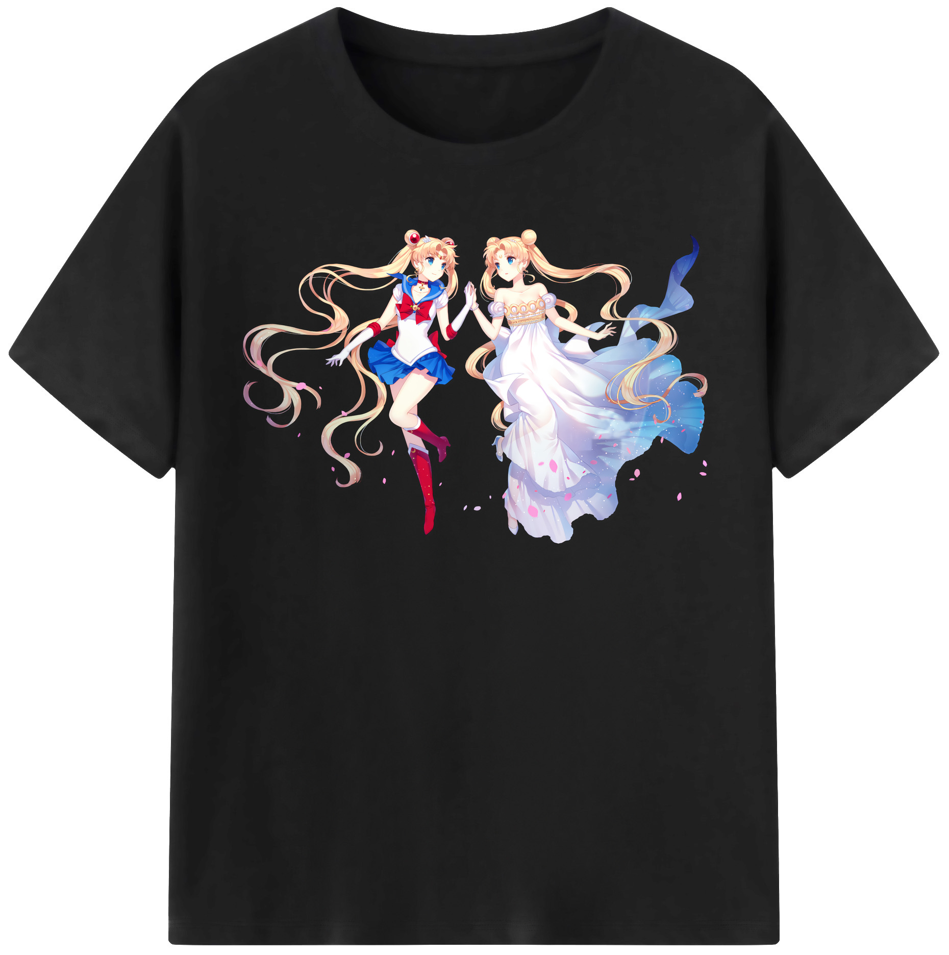 （画像用） 美少女戦士セーラームーン 月野 うさぎ つきの うさぎ Sailor Moon Tsukino Usagi 綿100％半袖Tシャツ（フロントプリント）