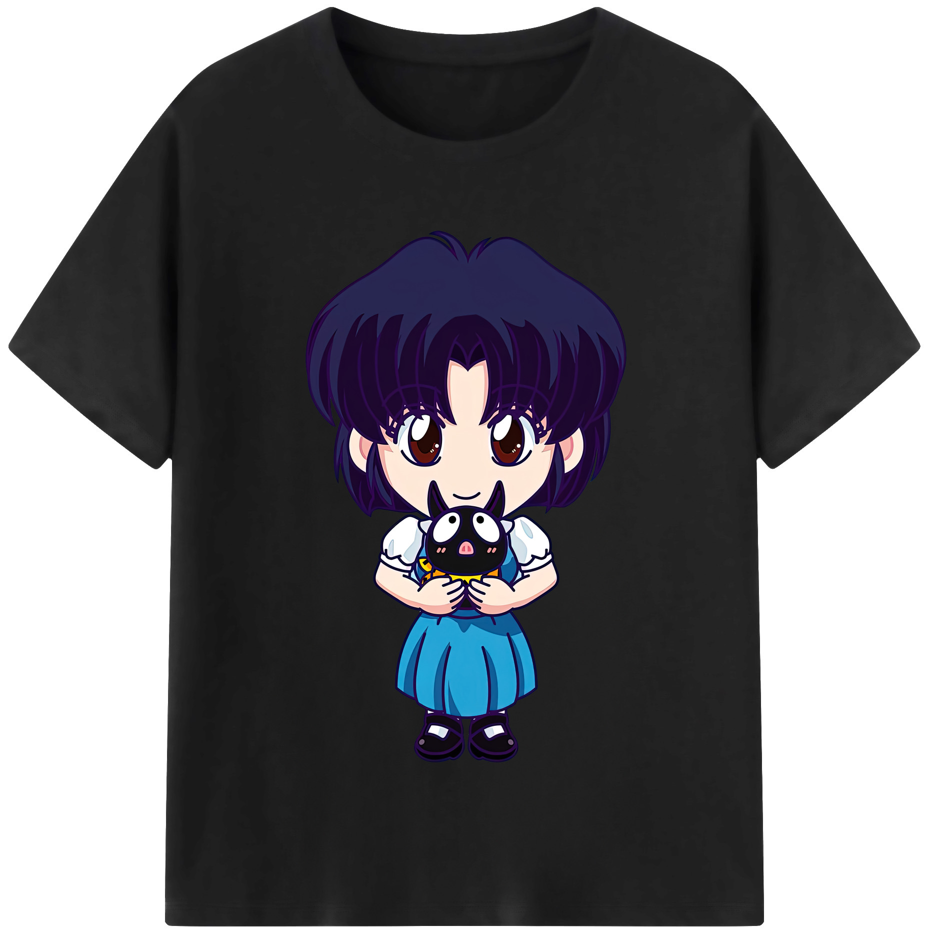 （画像用） 美少女戦士セーラームーン 水野 亜美 みずの あみ Sailor Moon Mizuno Ami 綿100％半袖Tシャツ（フロントプリント）