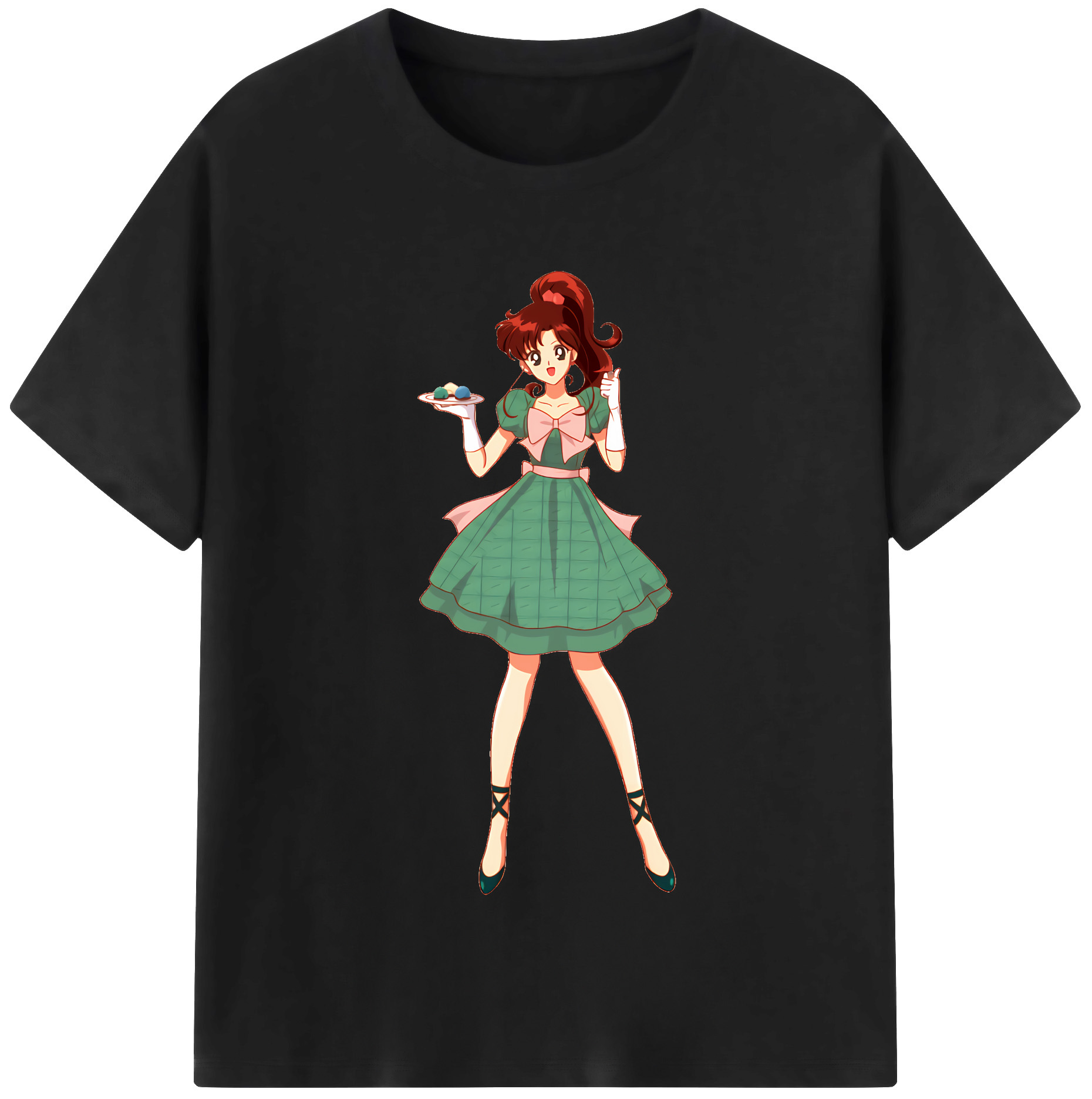 （画像用） 美少女戦士セーラームーン 木野 まこと きの まこと Sailor Moon Kino Makoto （セーラージュピター；Sailor Jupiter） 綿100％半袖Tシャツ（フロントプリント）