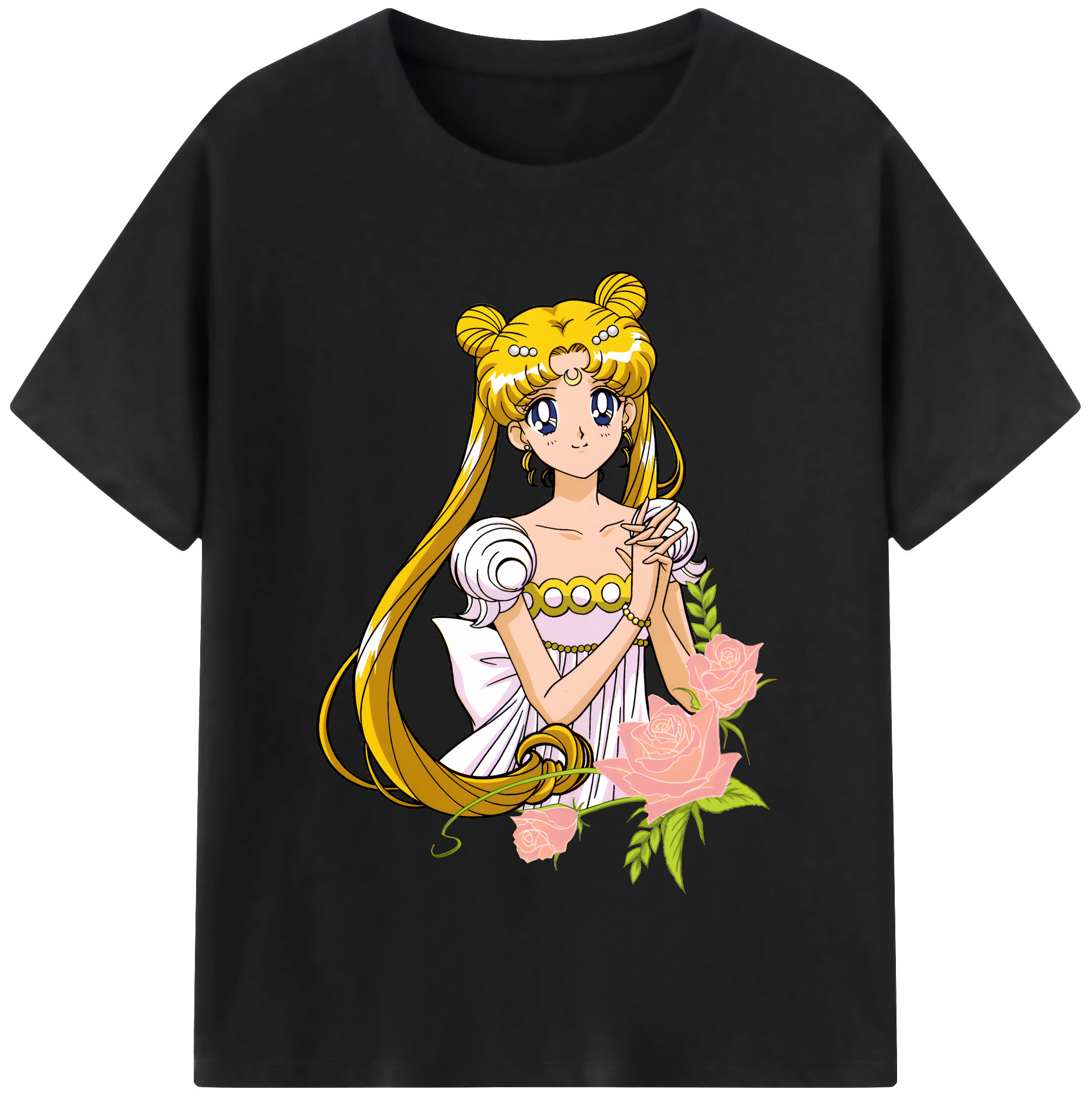 （画像用） 美少女戦士セーラームーン 愛野 美奈子 あいの みなこ Sailor Moon Aino Minako 綿100％半袖Tシャツ（フロントプリント）