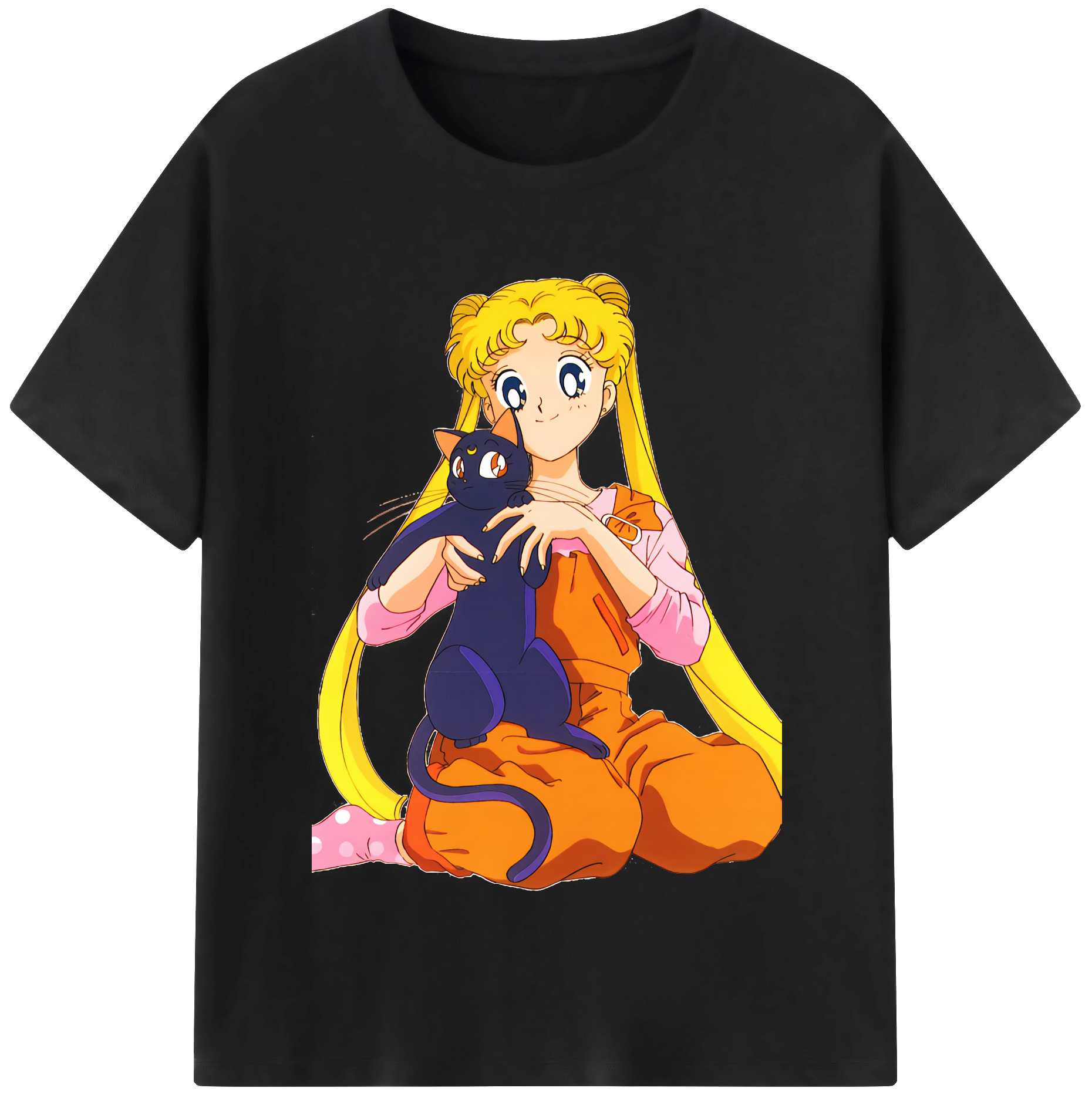 （画像用） 美少女戦士セーラームーン 愛野 美奈子 あいの みなこ Sailor Moon Aino Minako 綿100％半袖Tシャツ（フロントプリント）