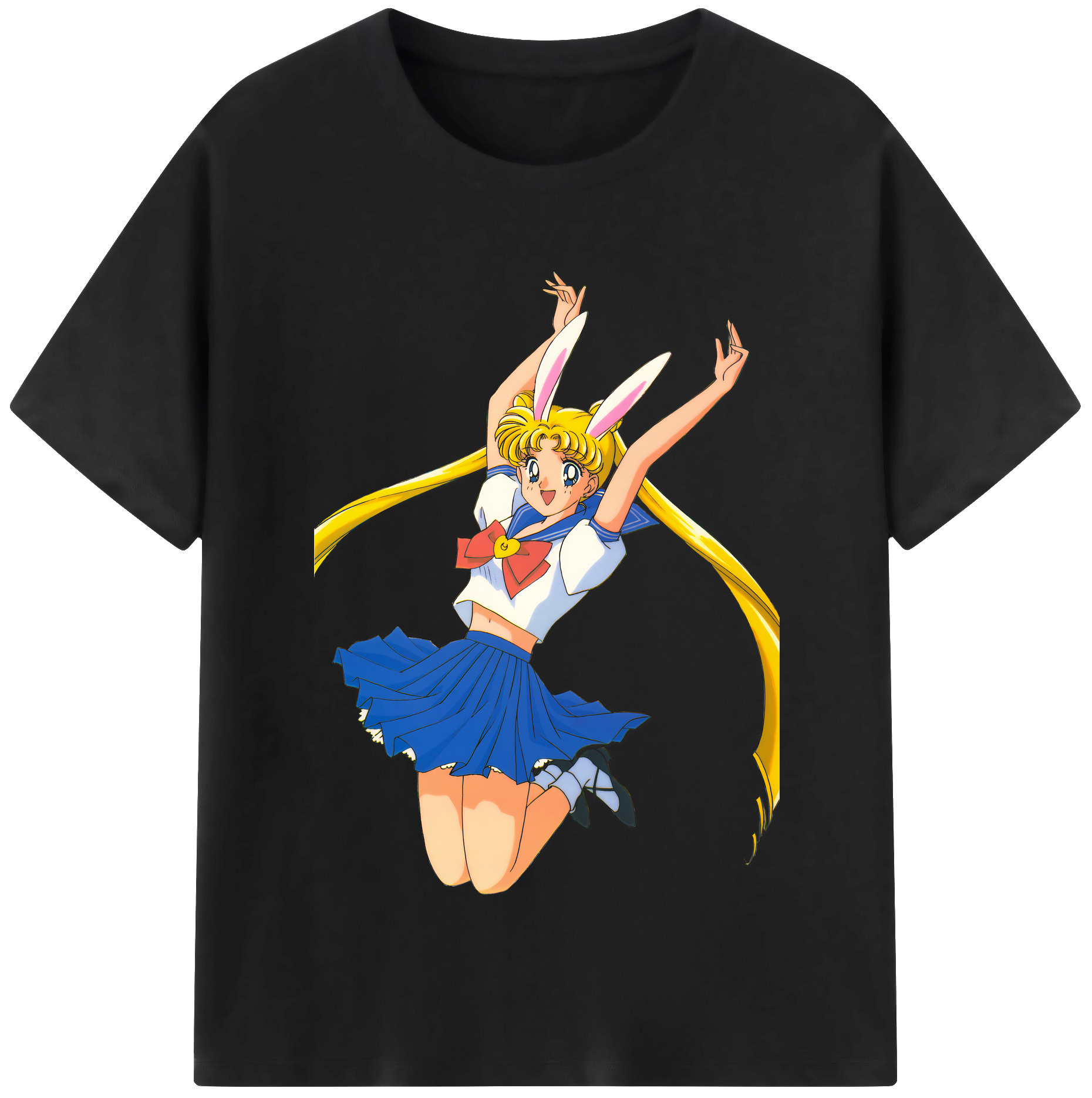 （画像用） 美少女戦士セーラームーン 愛野 美奈子 あいの みなこ Sailor Moon Aino Minako 綿100％半袖Tシャツ（フロントプリント）