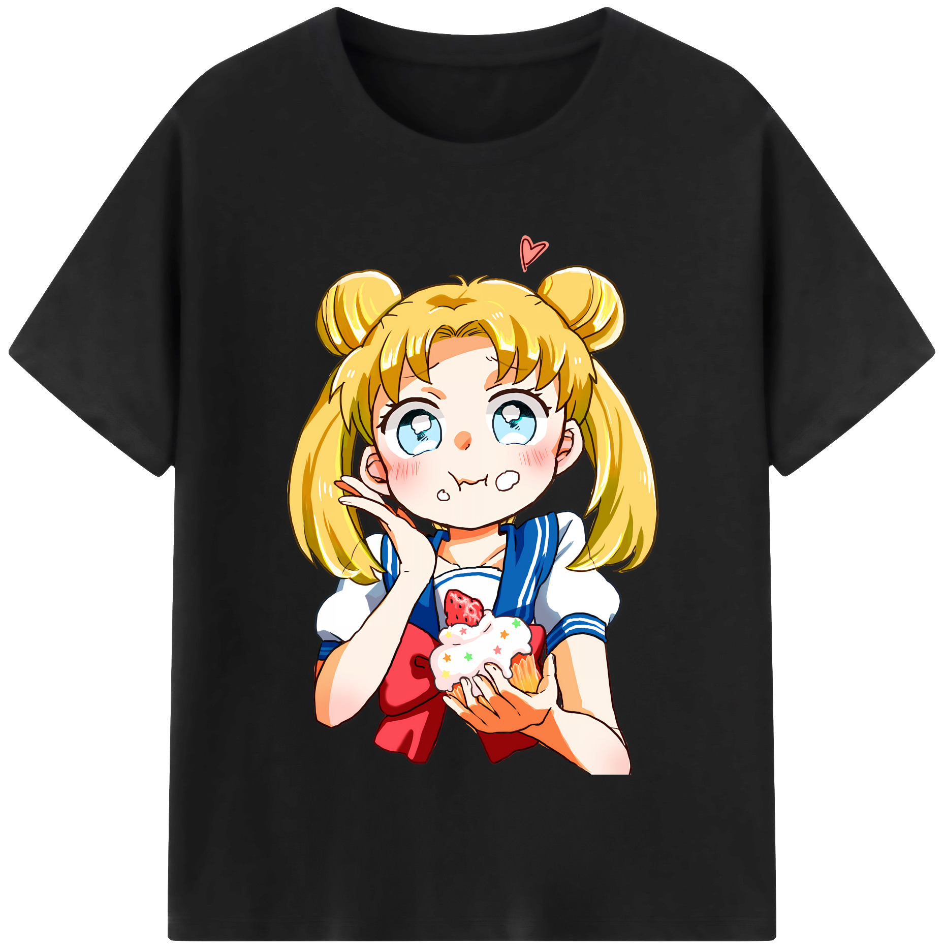 （画像用） 美少女戦士セーラームーン 愛野 美奈子 あいの みなこ Sailor Moon Aino Minako 綿100％半袖Tシャツ（フロントプリント）