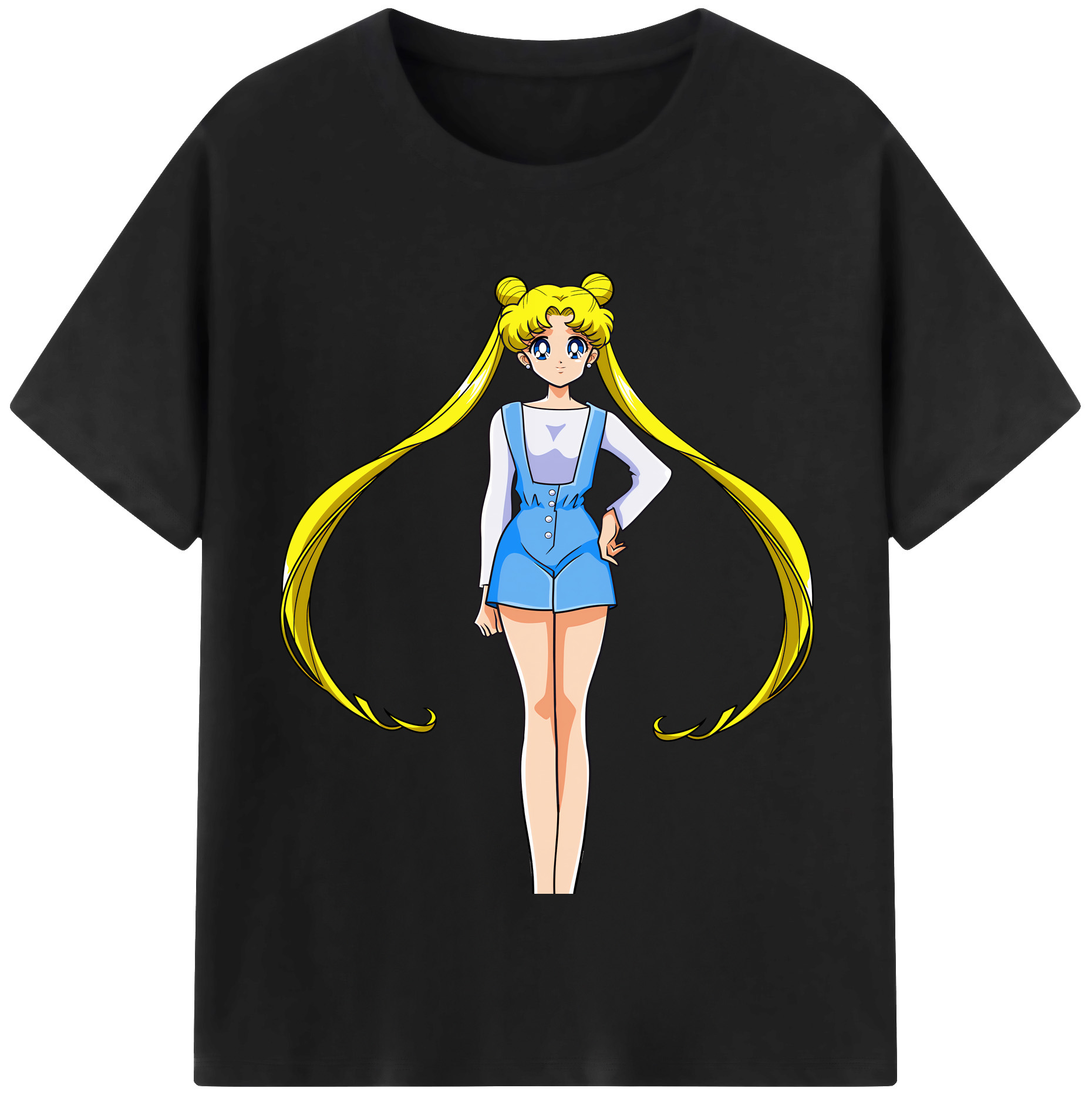 （画像用） 美少女戦士セーラームーン 愛野 美奈子 あいの みなこ Sailor Moon Aino Minako 綿100％半袖Tシャツ（フロントプリント）