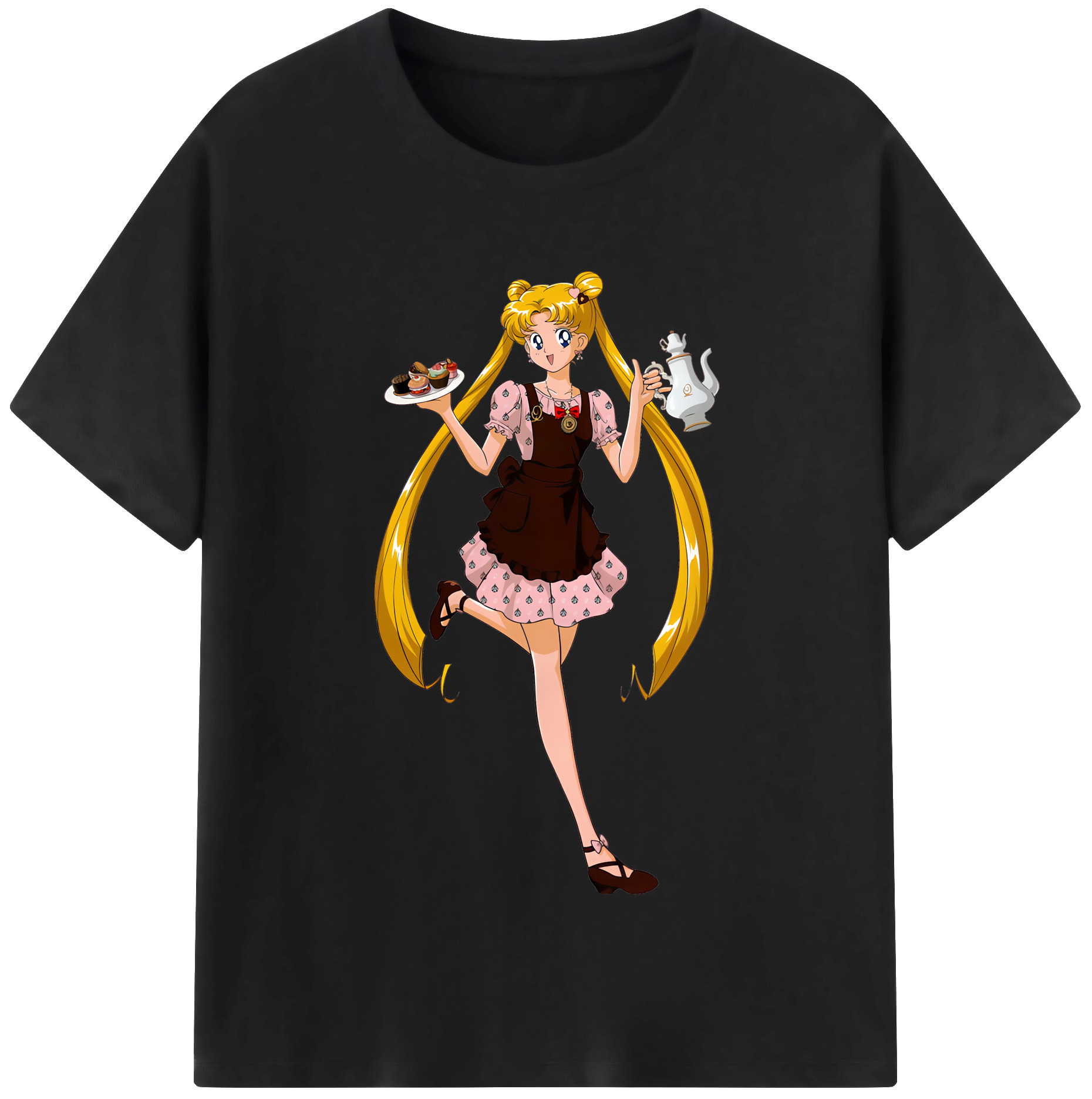 （画像用） 美少女戦士セーラームーン 愛野 美奈子 あいの みなこ Sailor Moon Aino Minako 綿100％半袖Tシャツ（フロントプリント）