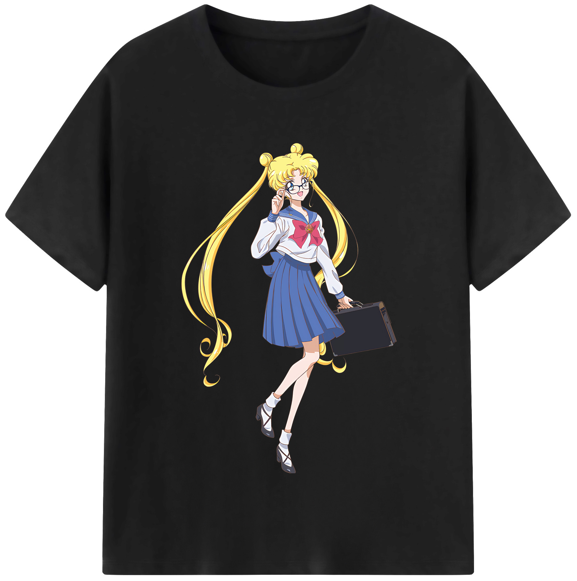 （画像用） 美少女戦士セーラームーン 愛野 美奈子 あいの みなこ Sailor Moon Aino Minako 綿100％半袖Tシャツ（フロントプリント）