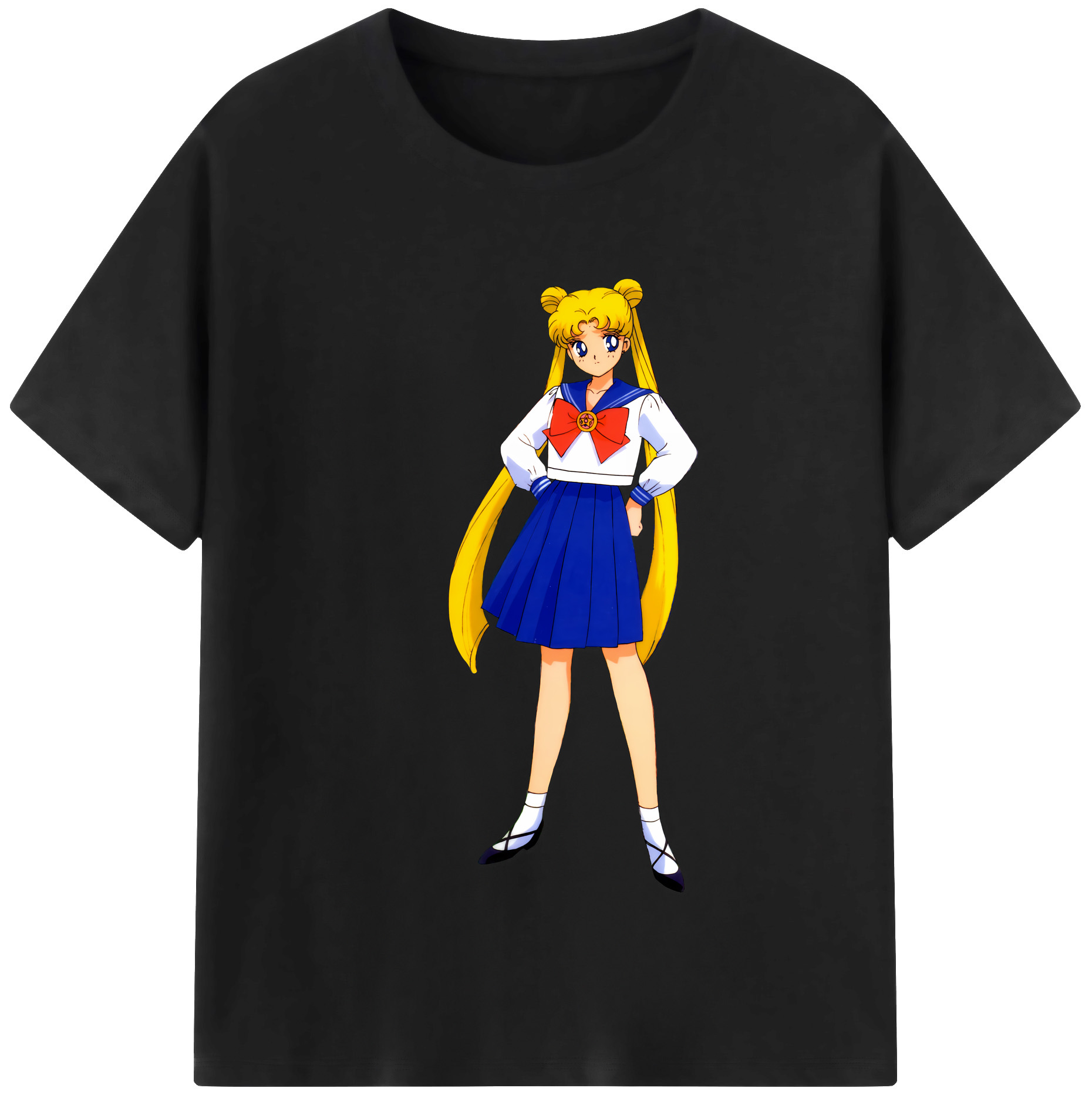 （画像用） 美少女戦士セーラームーン 愛野 美奈子 あいの みなこ Sailor Moon Aino Minako 綿100％半袖Tシャツ（フロントプリント）