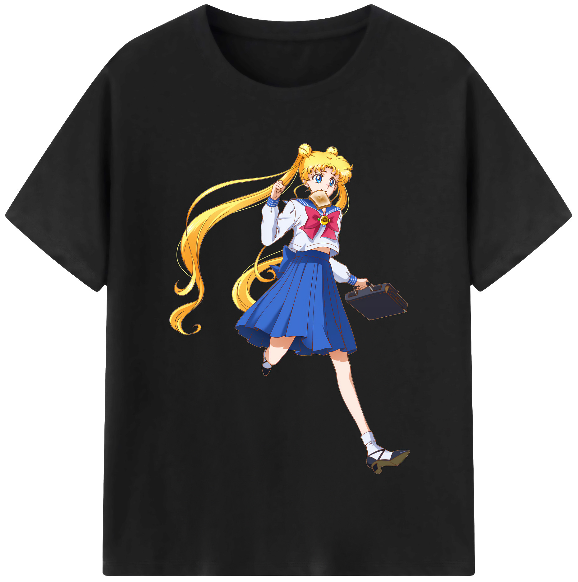 （画像用） 美少女戦士セーラームーン 愛野 美奈子 あいの みなこ Sailor Moon Aino Minako 綿100％半袖Tシャツ（フロントプリント）