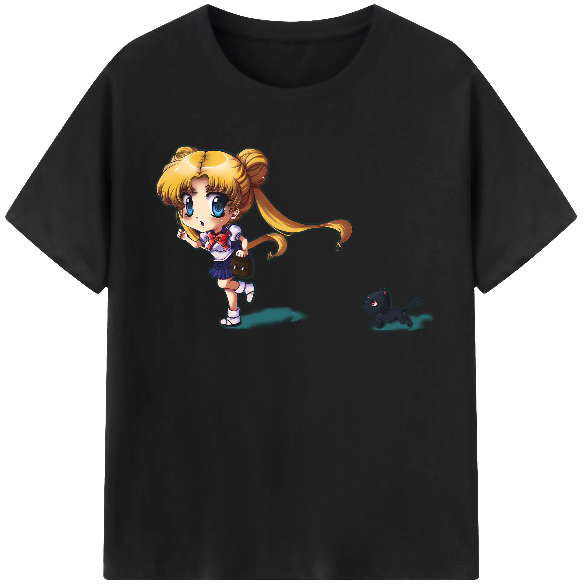 （画像用） 美少女戦士セーラームーン 愛野 美奈子 あいの みなこ Sailor Moon Aino Minako 綿100％半袖Tシャツ（フロントプリント）