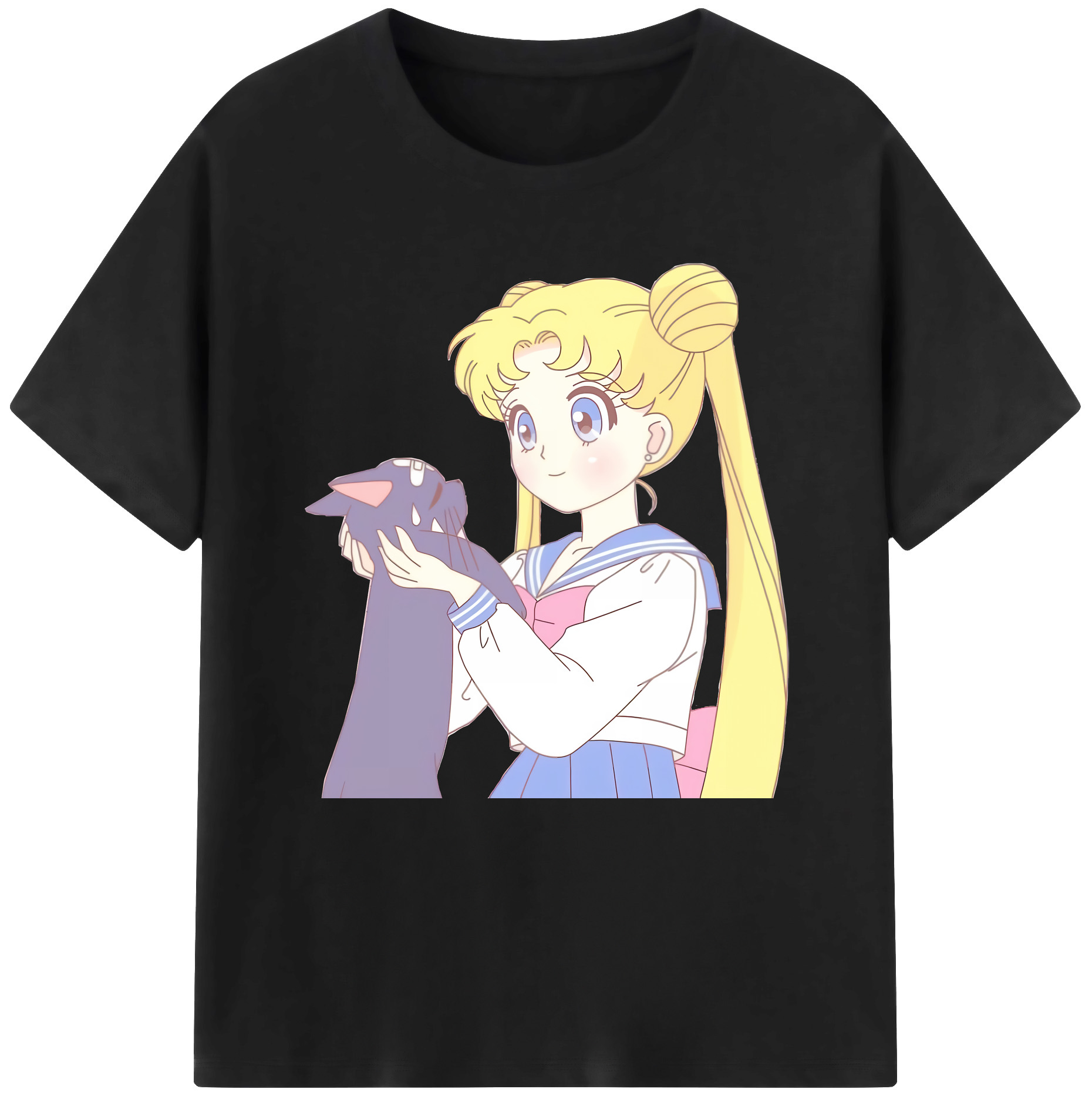 （画像用） 美少女戦士セーラームーン 愛野 美奈子 あいの みなこ Sailor Moon Aino Minako 綿100％半袖Tシャツ（フロントプリント）