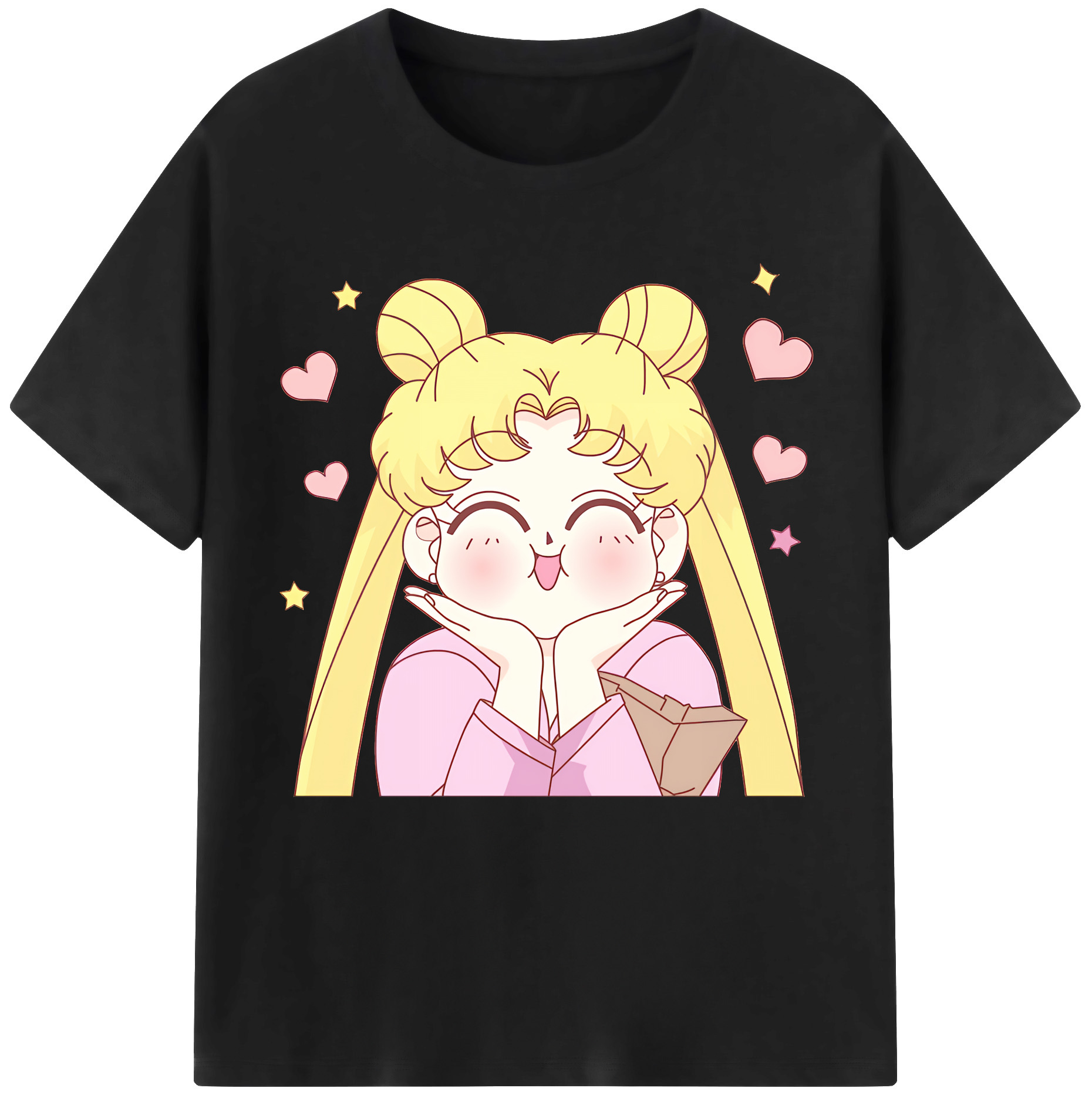 （画像用） 美少女戦士セーラームーン 愛野 美奈子 あいの みなこ Sailor Moon Aino Minako 綿100％半袖Tシャツ（フロントプリント）