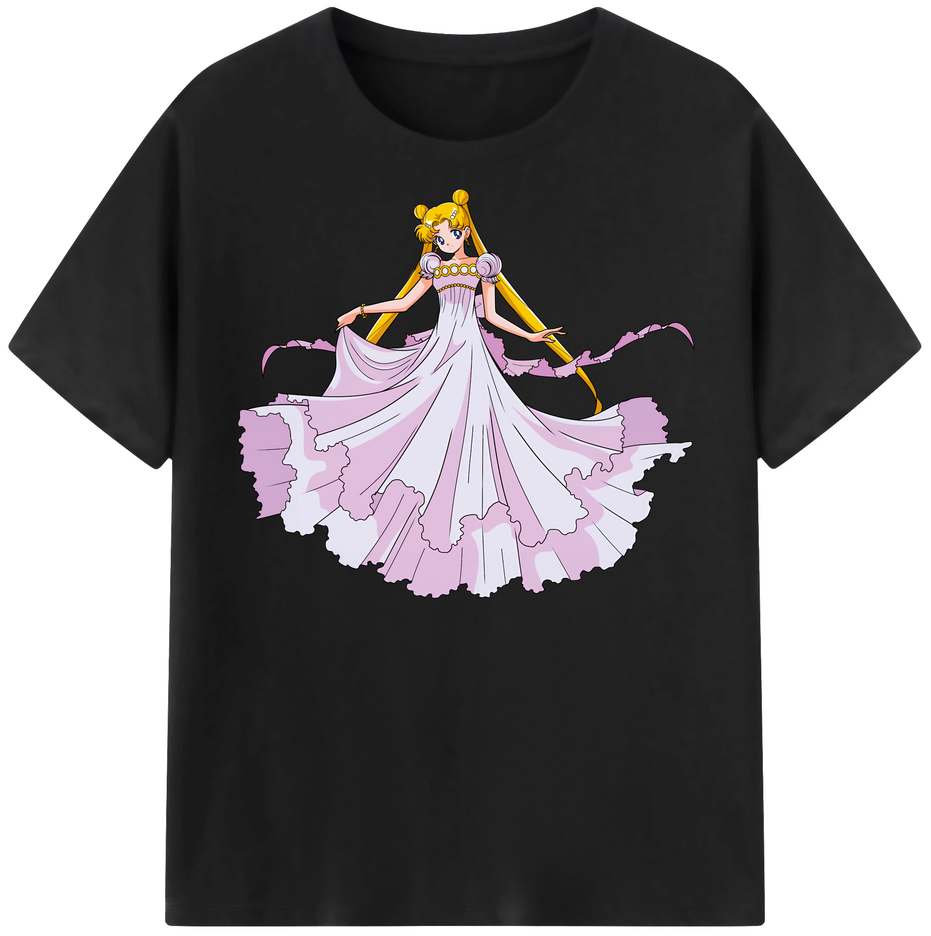 （画像用） 美少女戦士セーラームーン 愛野 美奈子 あいの みなこ Sailor Moon Aino Minako 綿100％半袖Tシャツ（フロントプリント）