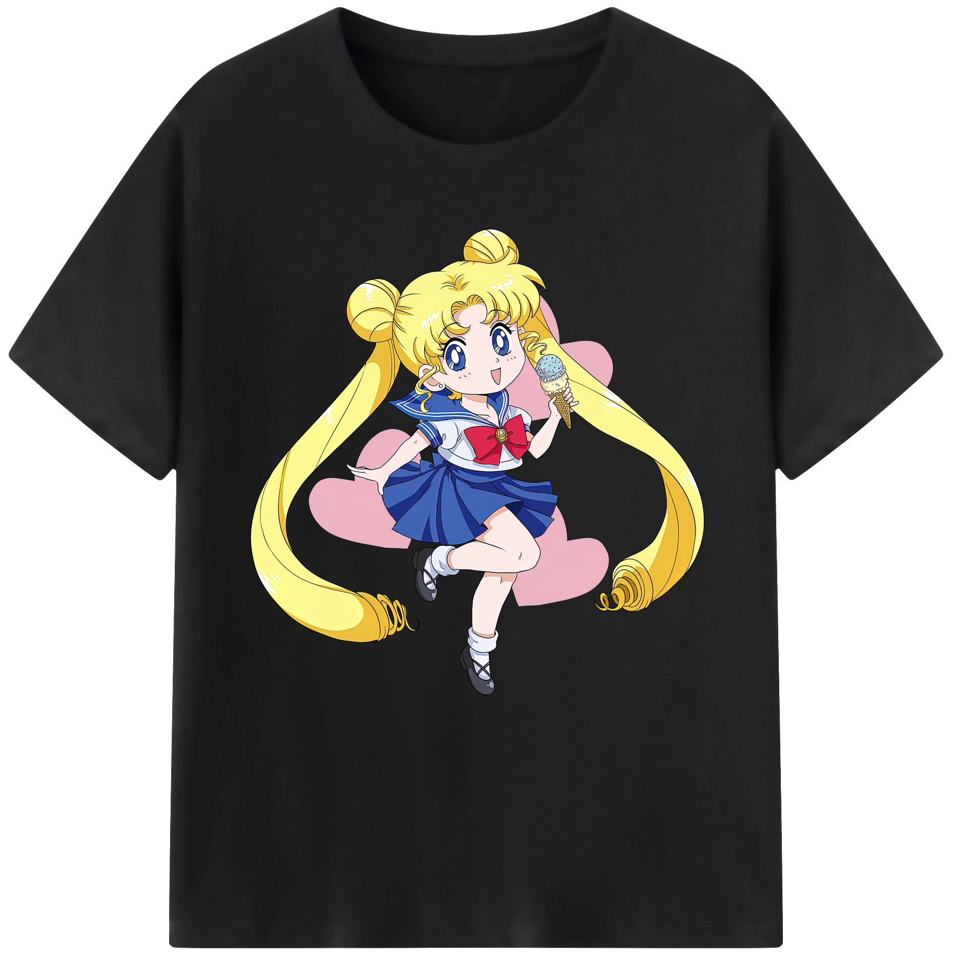（画像用） 美少女戦士セーラームーン 愛野 美奈子 あいの みなこ Sailor Moon Aino Minako 綿100％半袖Tシャツ（フロントプリント）