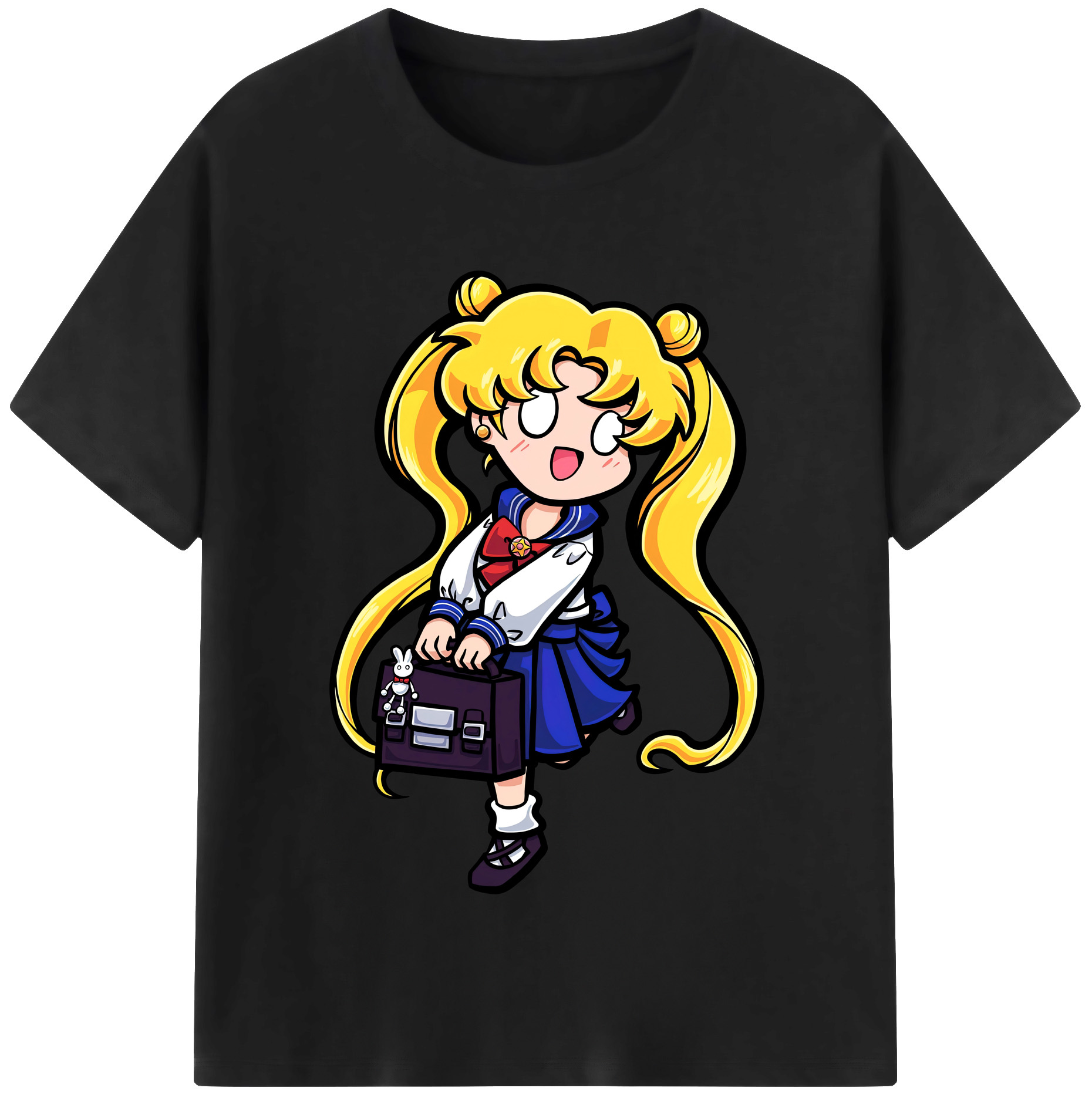 （画像用） 美少女戦士セーラームーン 愛野 美奈子 あいの みなこ Sailor Moon Aino Minako 綿100％半袖Tシャツ（フロントプリント）