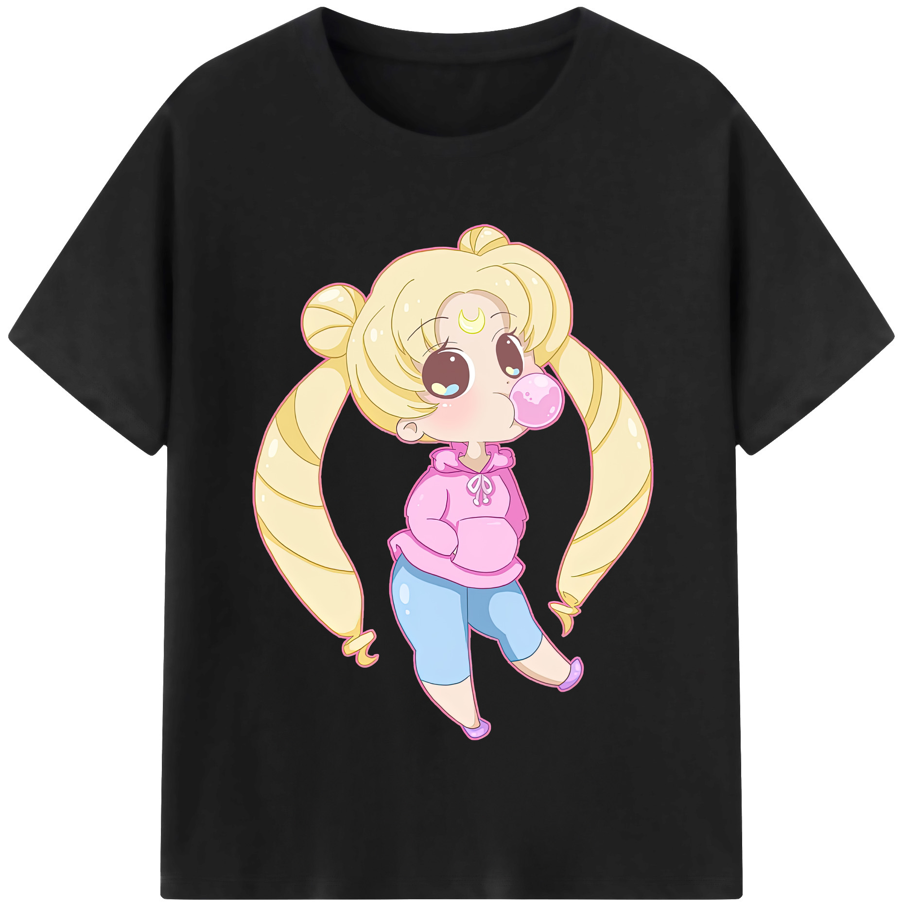 （画像用） 美少女戦士セーラームーン 愛野 美奈子 あいの みなこ Sailor Moon Aino Minako 綿100％半袖Tシャツ（フロントプリント）