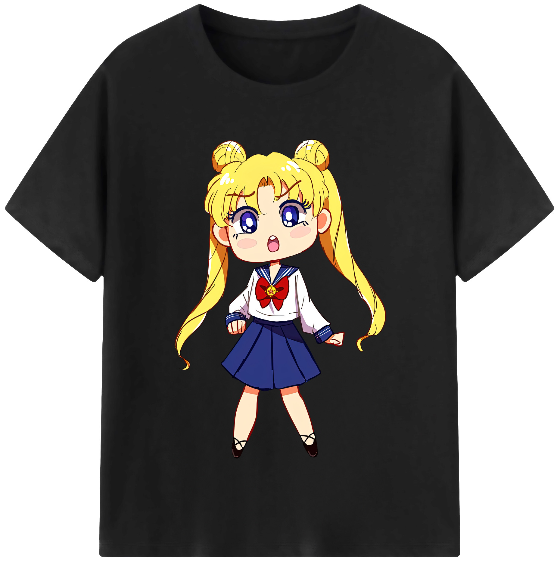 （画像用） 美少女戦士セーラームーン 愛野 美奈子 あいの みなこ Sailor Moon Aino Minako 綿100％半袖Tシャツ（フロントプリント）