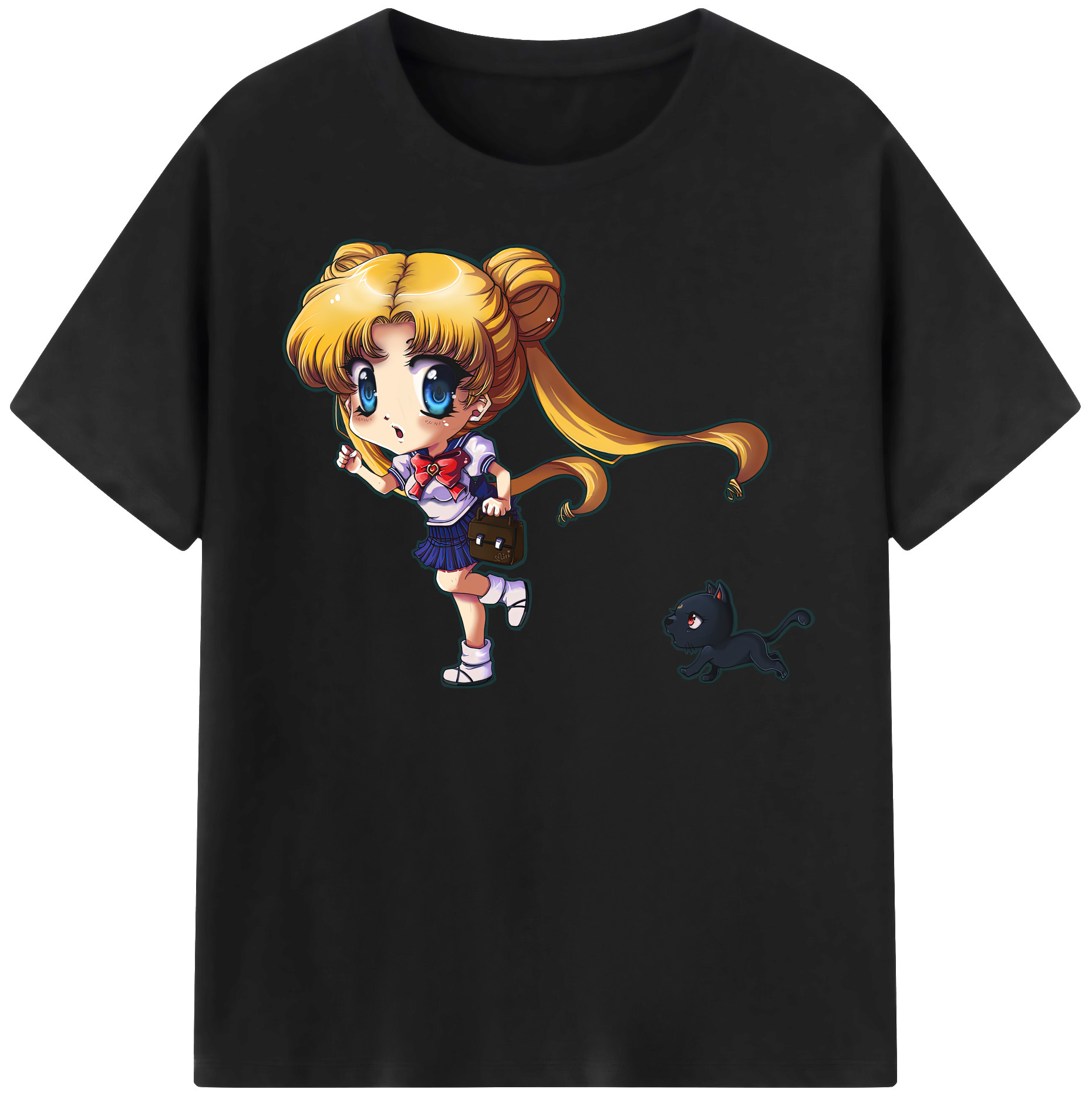 （画像用） 美少女戦士セーラームーン 愛野 美奈子 あいの みなこ Sailor Moon Aino Minako 綿100％半袖Tシャツ（フロントプリント）
