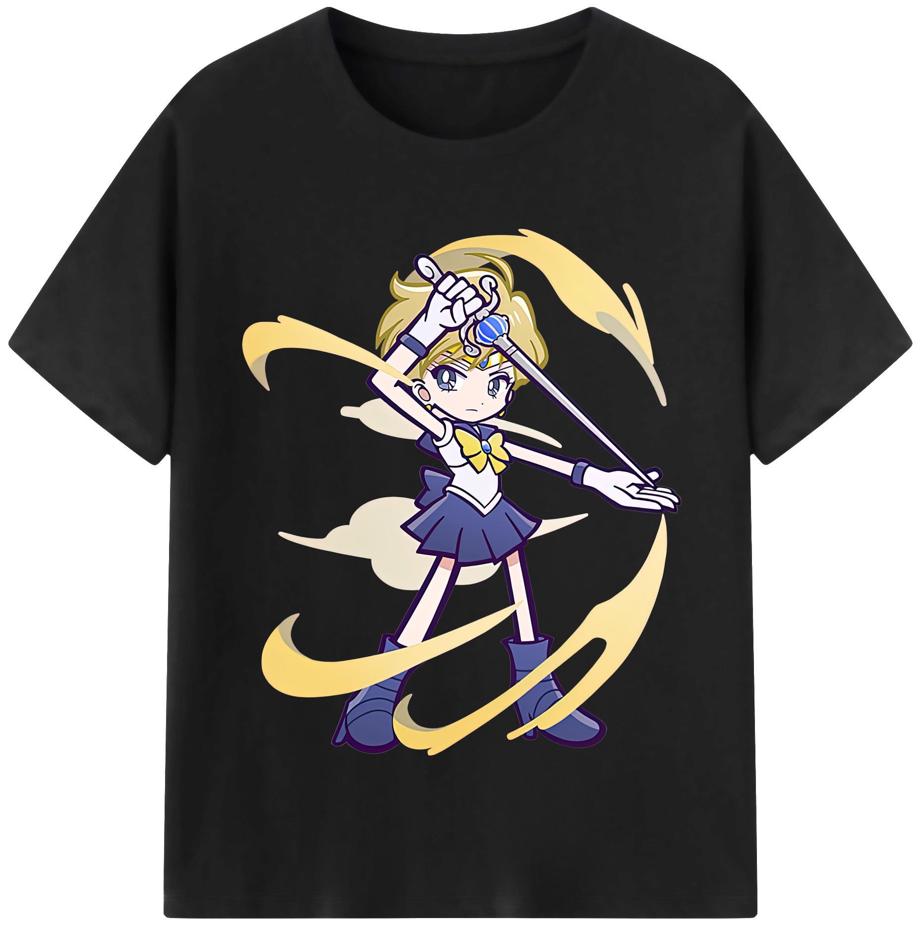 （画像用） 美少女戦士セーラームーン 天王はるか Sailor Moon Tenoh Haruka 綿100％半袖Tシャツ（フロントプリント）
