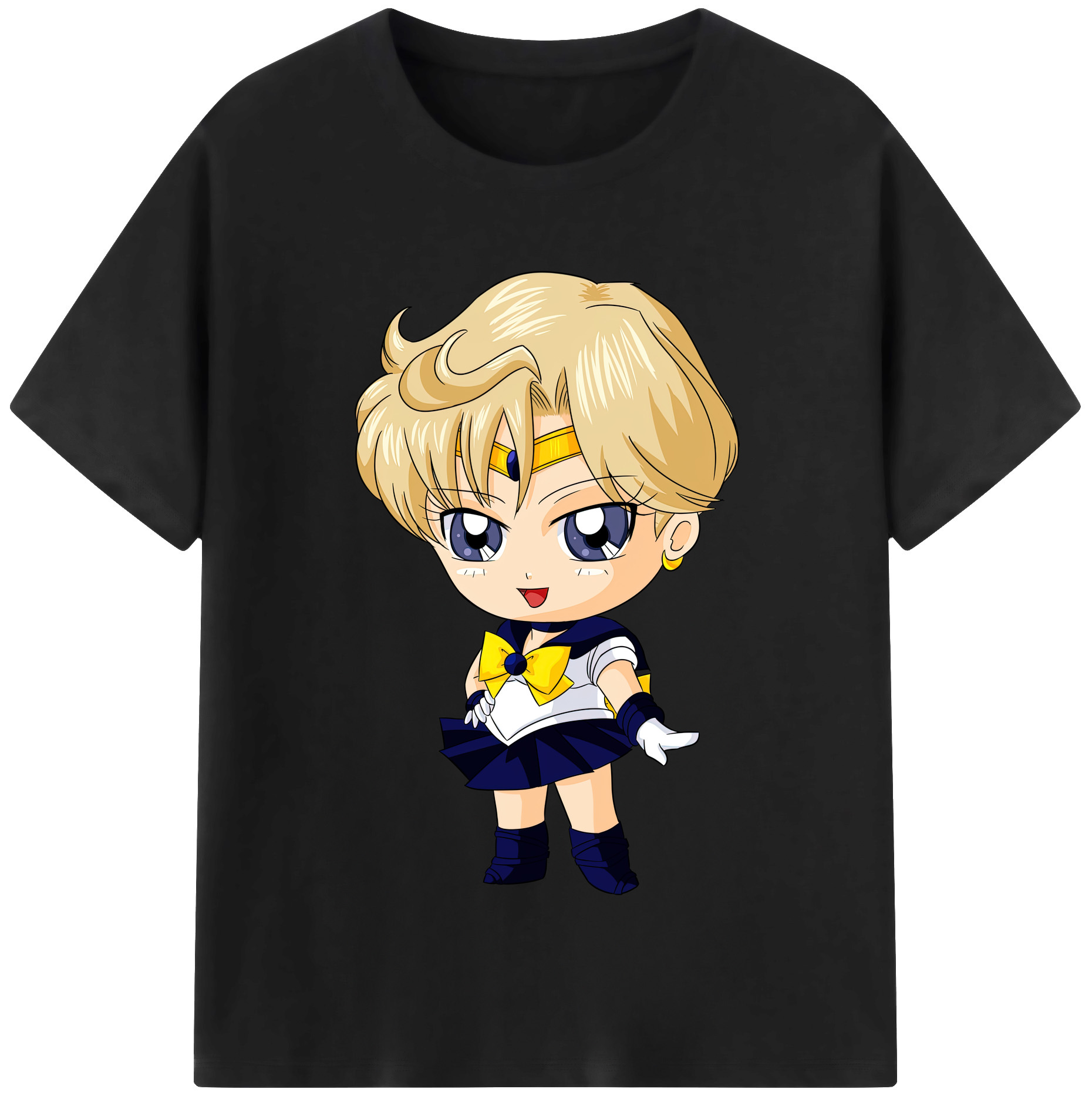 （画像用） 美少女戦士セーラームーン 天王はるか Sailor Moon Tenoh Haruka 綿100％半袖Tシャツ（フロントプリント）