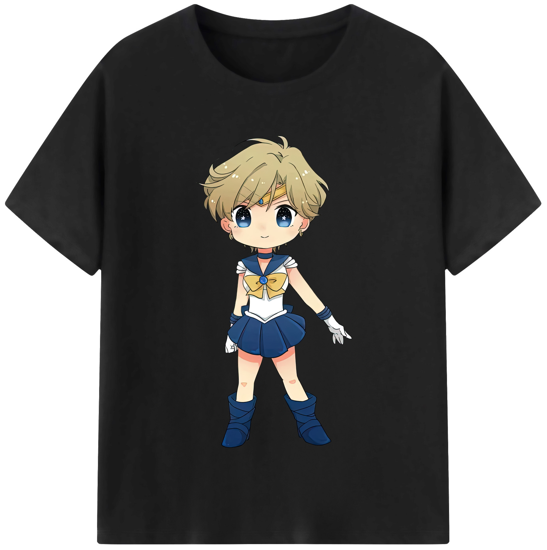 （画像用） 美少女戦士セーラームーン 天王はるか Sailor Moon Tenoh Haruka 綿100％半袖Tシャツ（フロントプリント）