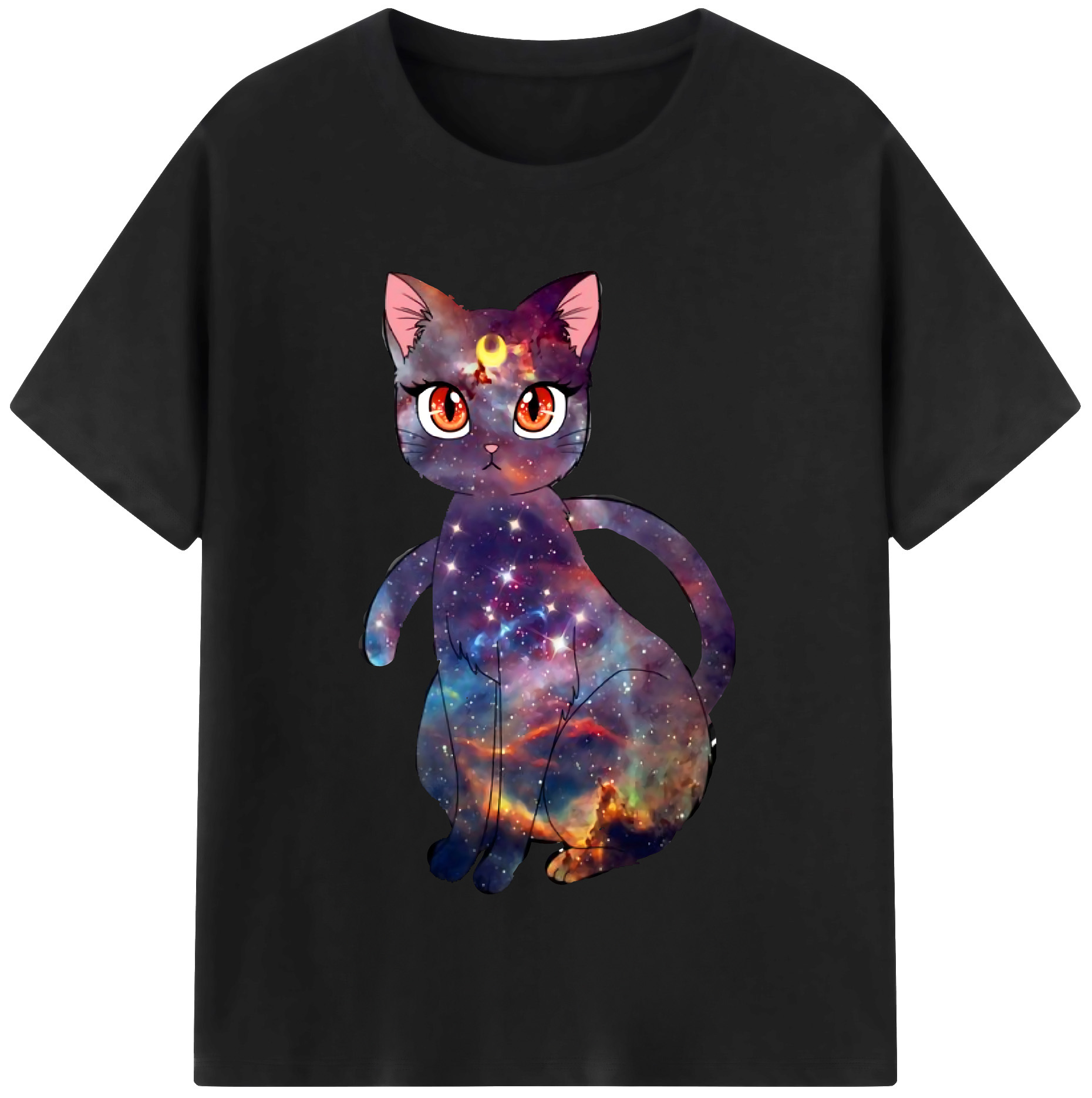 （画像用） 美少女戦士セーラームーン Sailor Moon 綿100％半袖Tシャツ（フロントプリント）