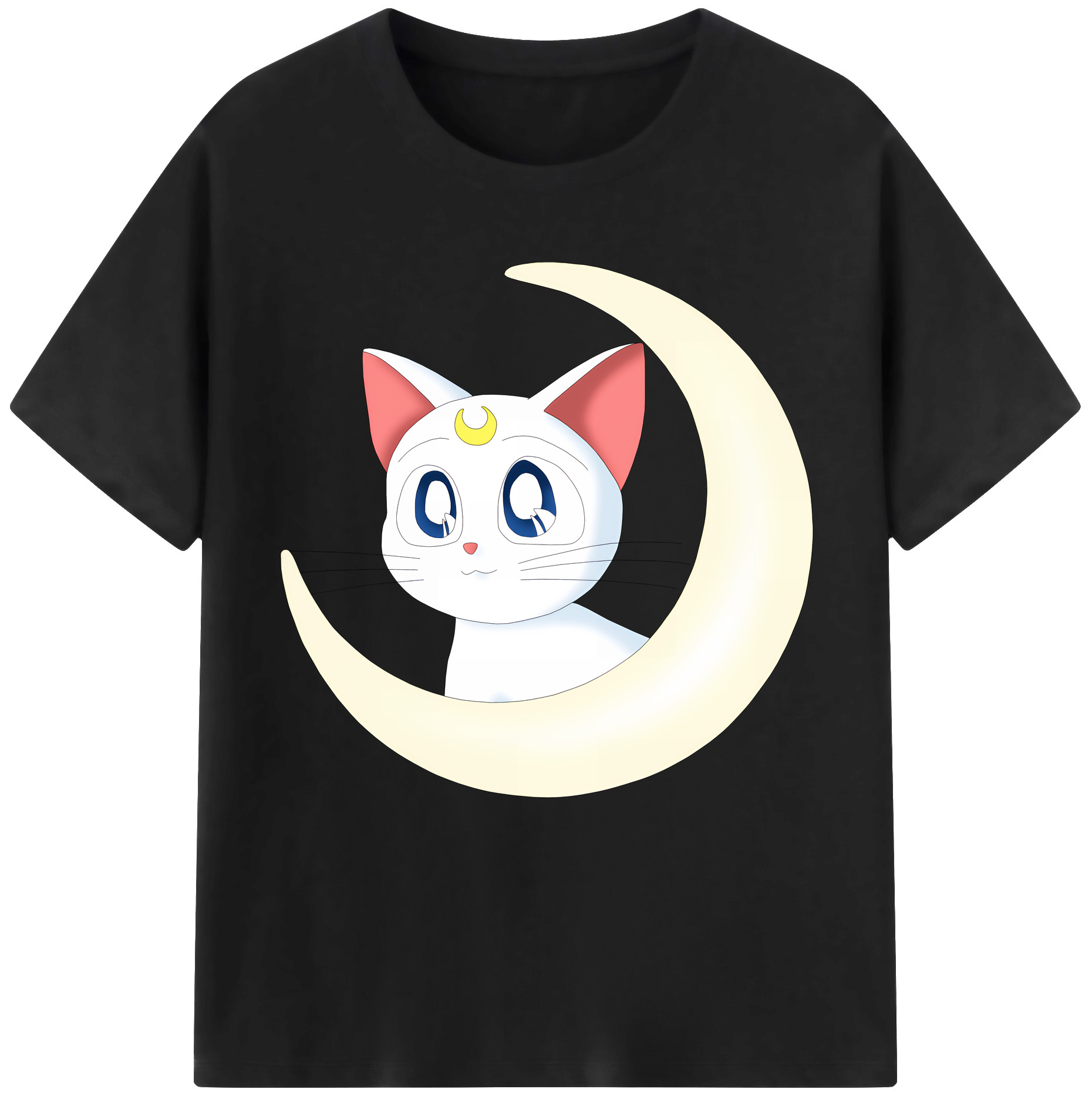（画像用） 美少女戦士セーラームーン Sailor Moon 綿100％半袖Tシャツ（フロントプリント）