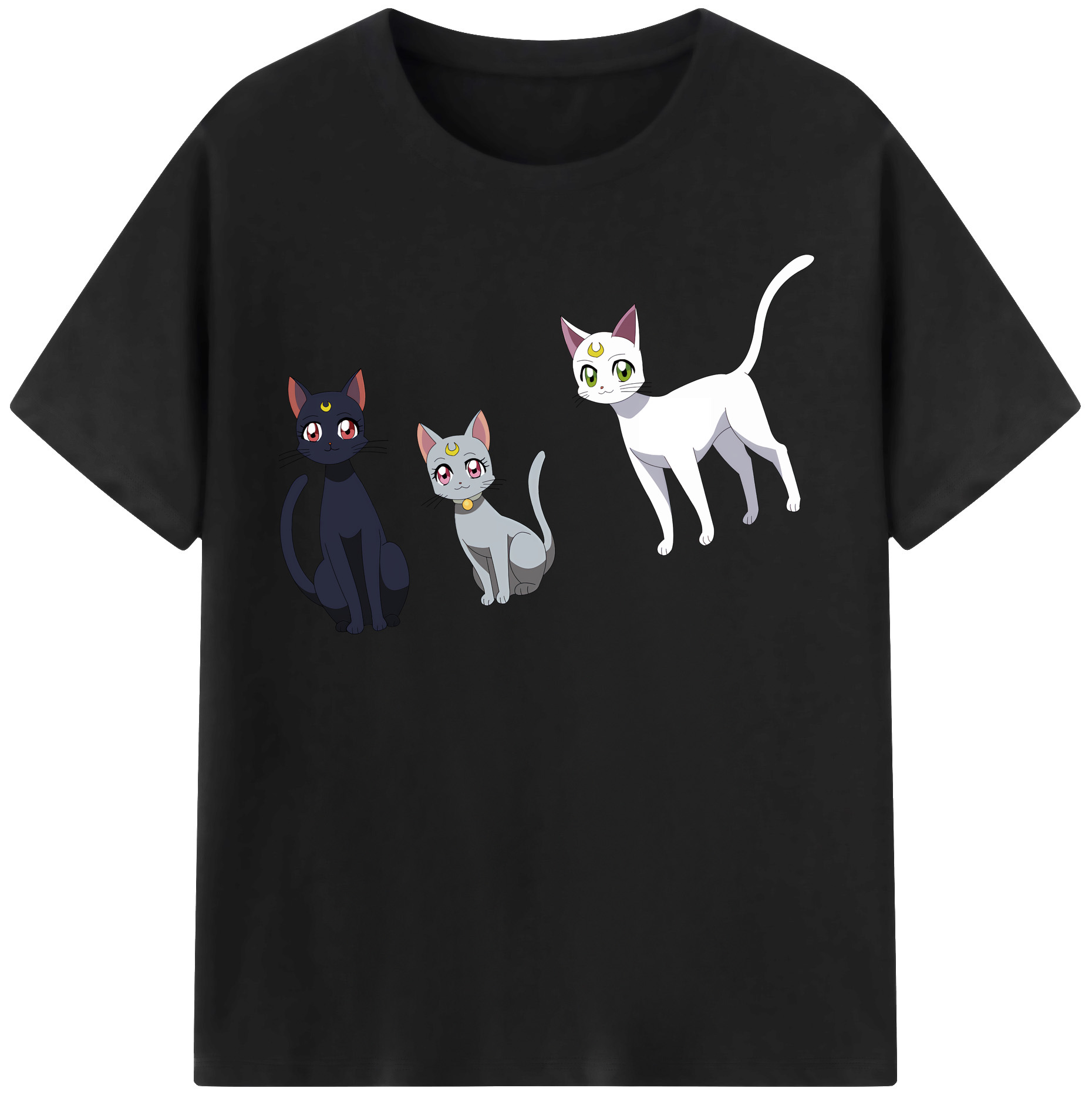 （画像用） 美少女戦士セーラームーン Sailor Moon 綿100％半袖Tシャツ（フロントプリント）