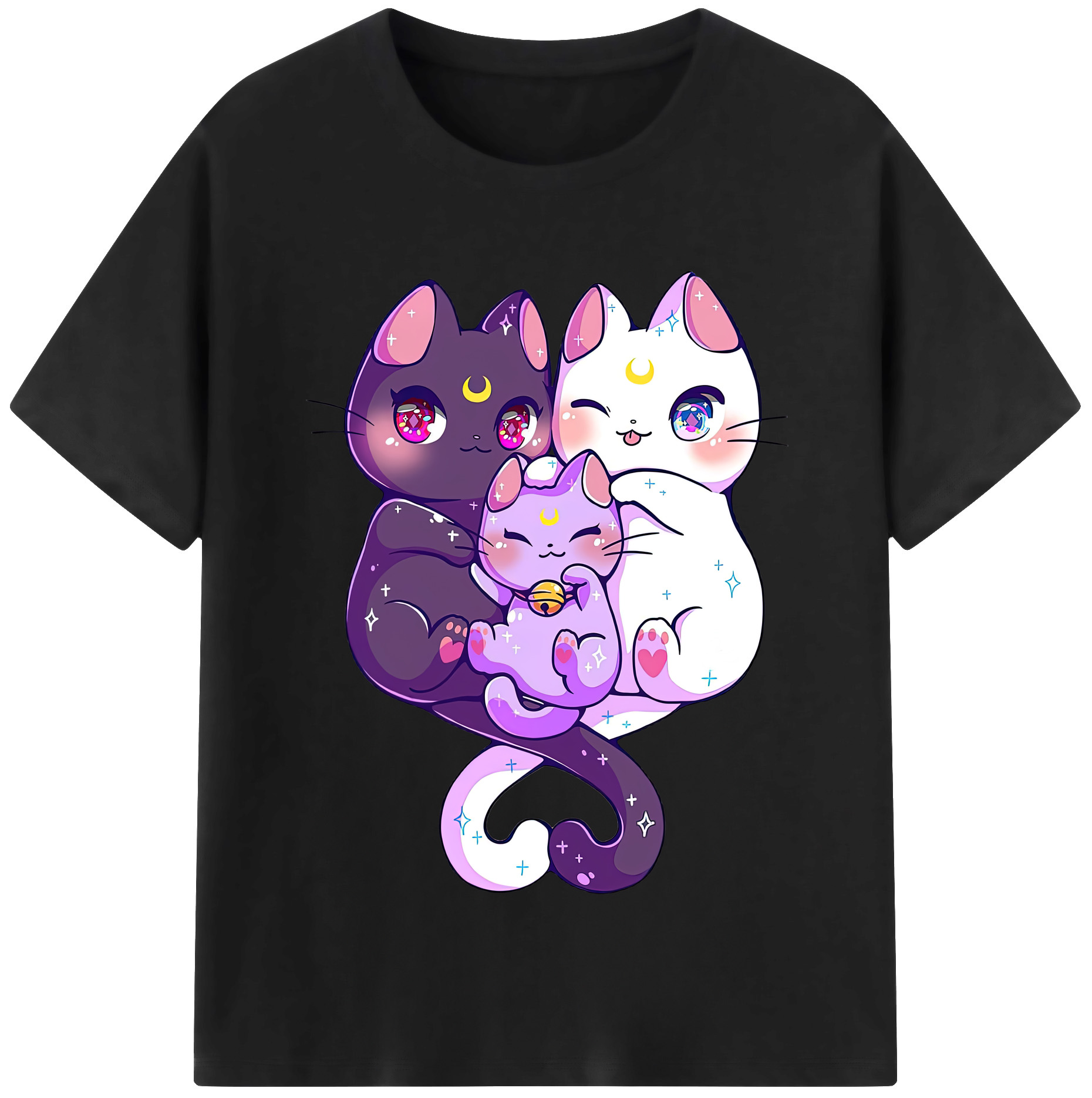 （画像用） 美少女戦士セーラームーン Sailor Moon 綿100％半袖Tシャツ（フロントプリント）