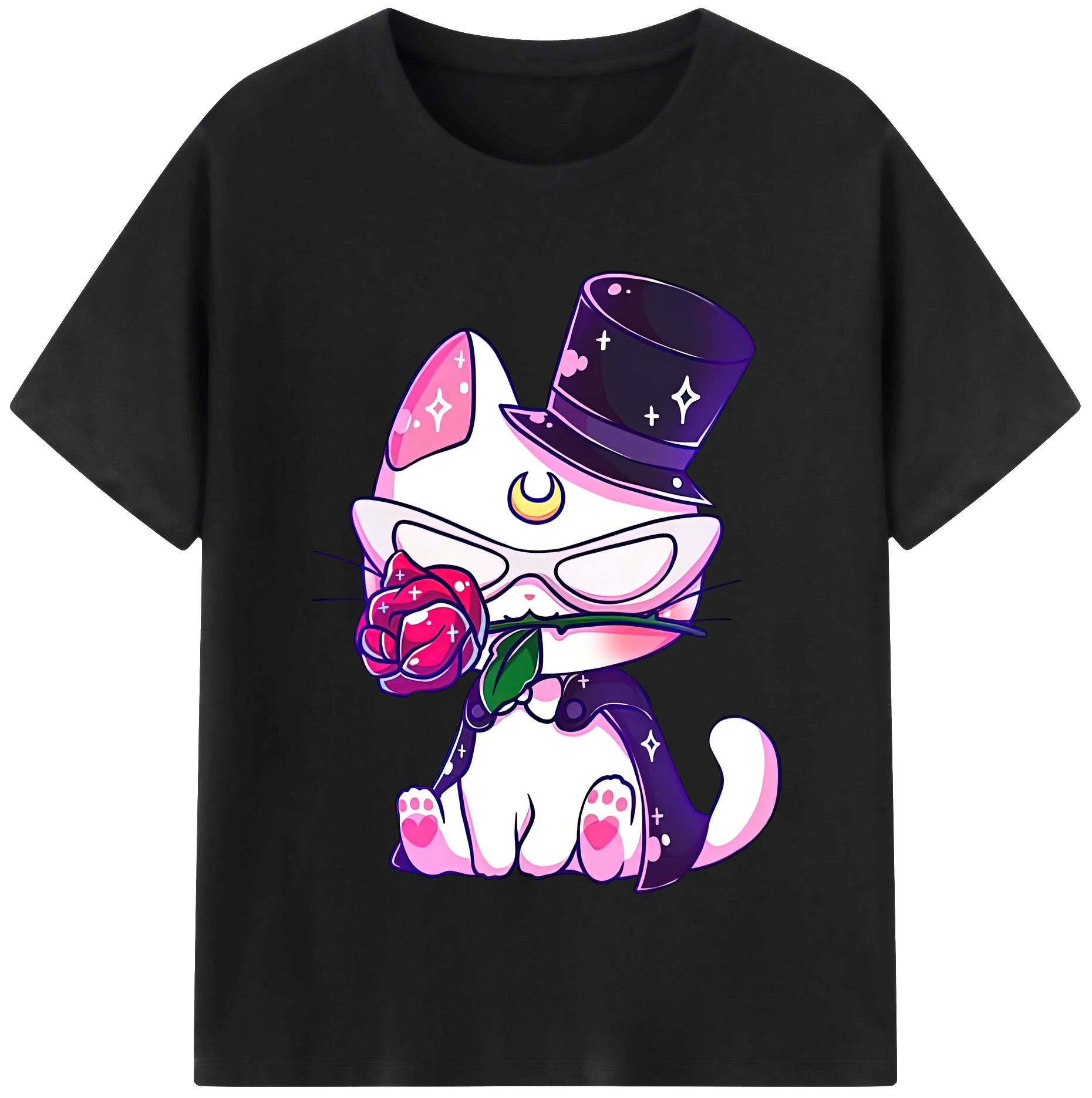 （画像用） 美少女戦士セーラームーン Sailor Moon 綿100％半袖Tシャツ（フロントプリント）