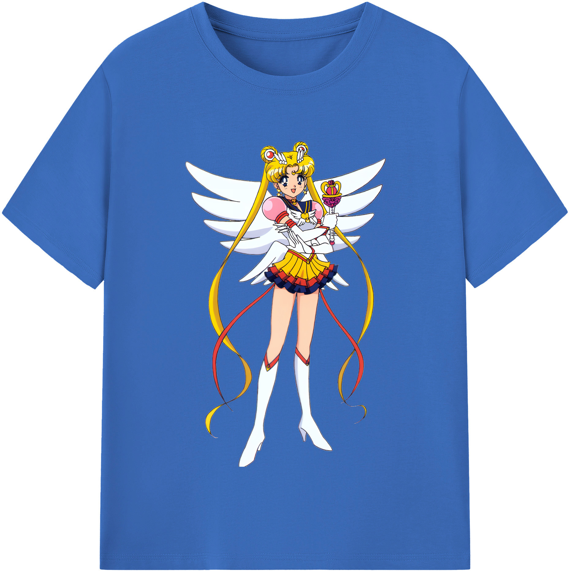 （画像用） 美少女戦士セーラームーン 月野 うさぎ つきの うさぎ Sailor Moon Tsukino Usagi 綿100％半袖Tシャツ（フロントプリント）