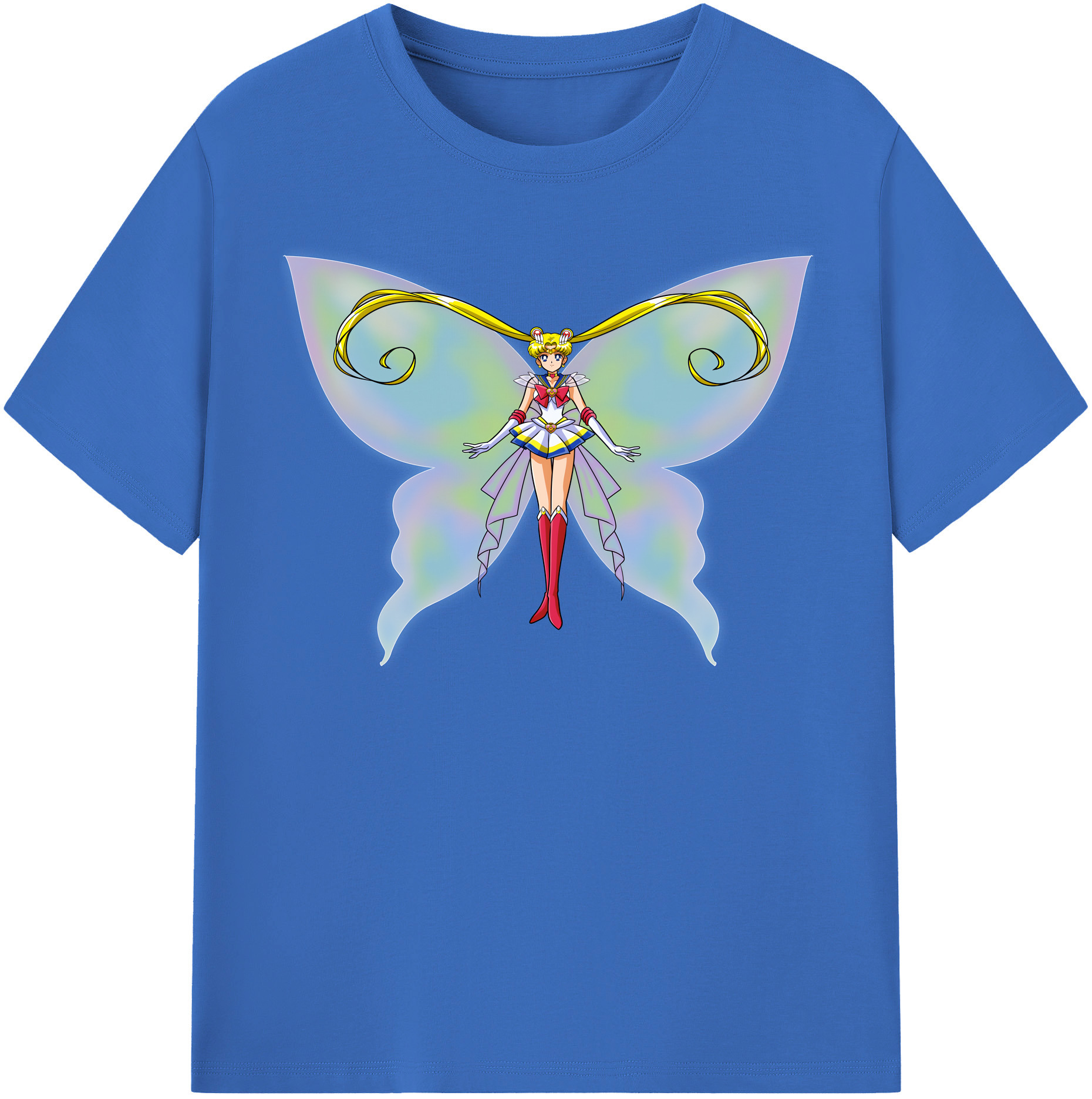 （画像用） 美少女戦士セーラームーン 月野 うさぎ つきの うさぎ Sailor Moon Tsukino Usagi 綿100％半袖Tシャツ（フロントプリント）