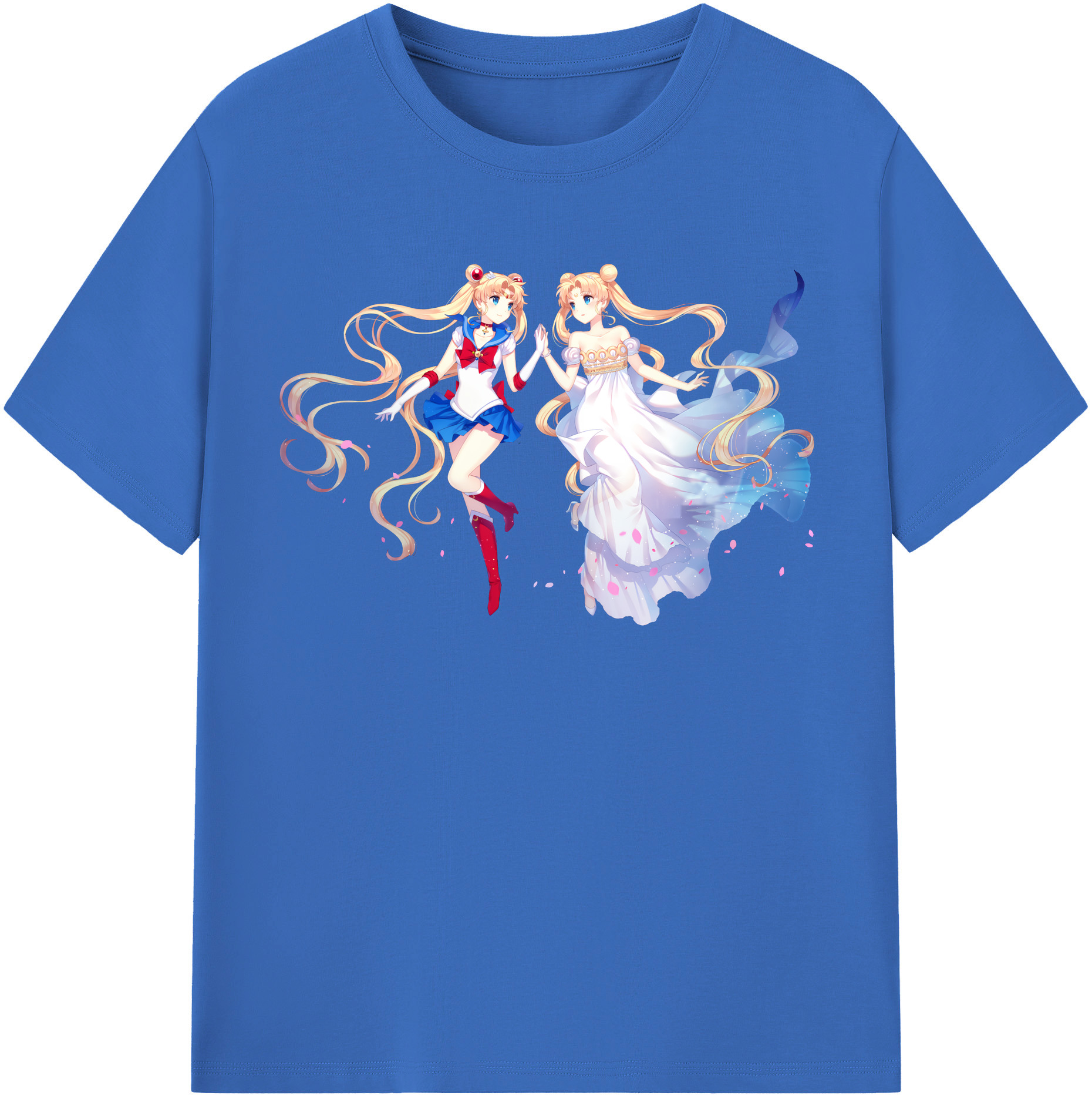 （画像用） 美少女戦士セーラームーン 月野 うさぎ つきの うさぎ Sailor Moon Tsukino Usagi 綿100％半袖Tシャツ（フロントプリント）