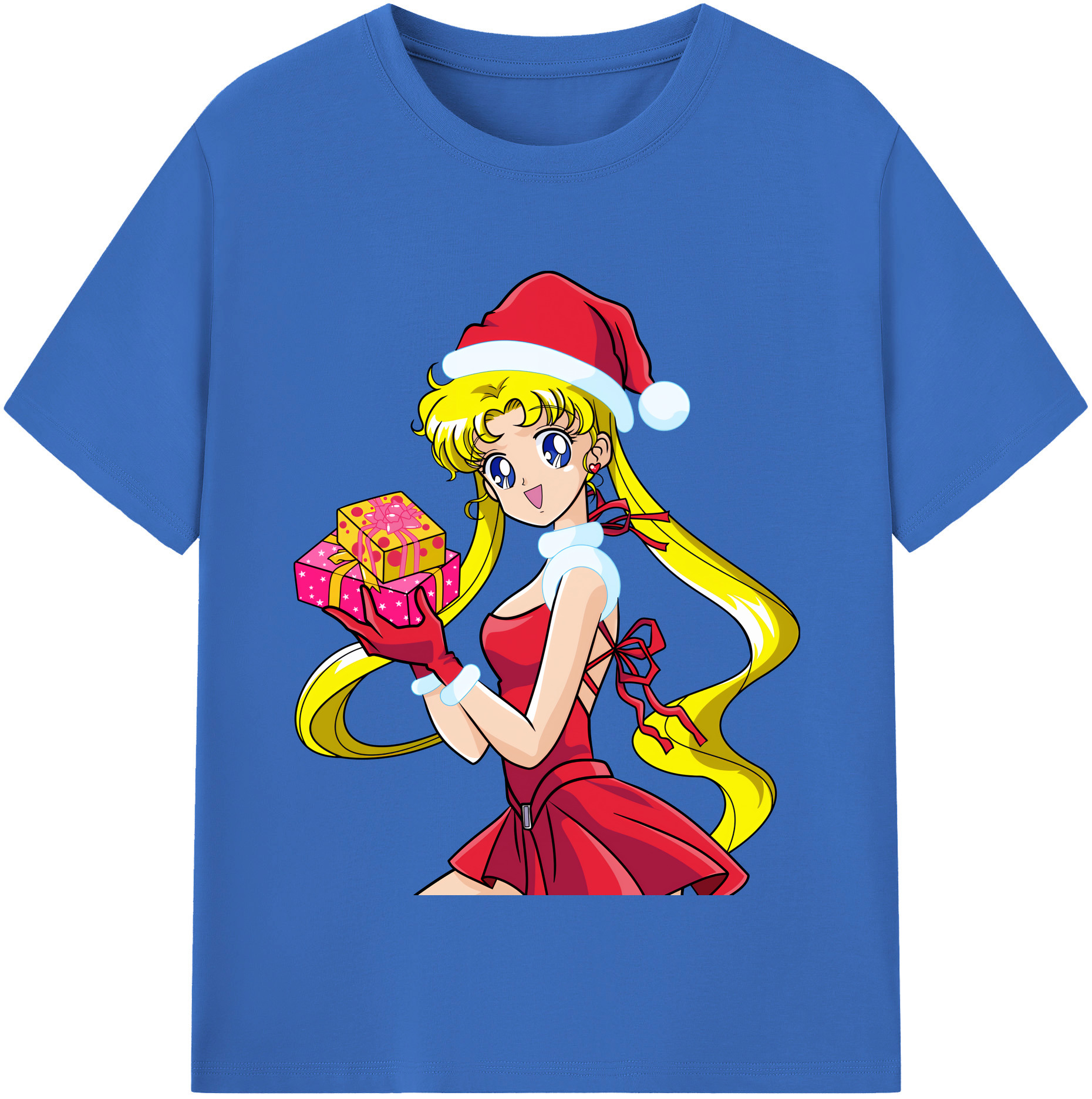 （画像用） 美少女戦士セーラームーン 月野 うさぎ つきの うさぎ Sailor Moon Tsukino Usagi 綿100％半袖Tシャツ（フロントプリント）