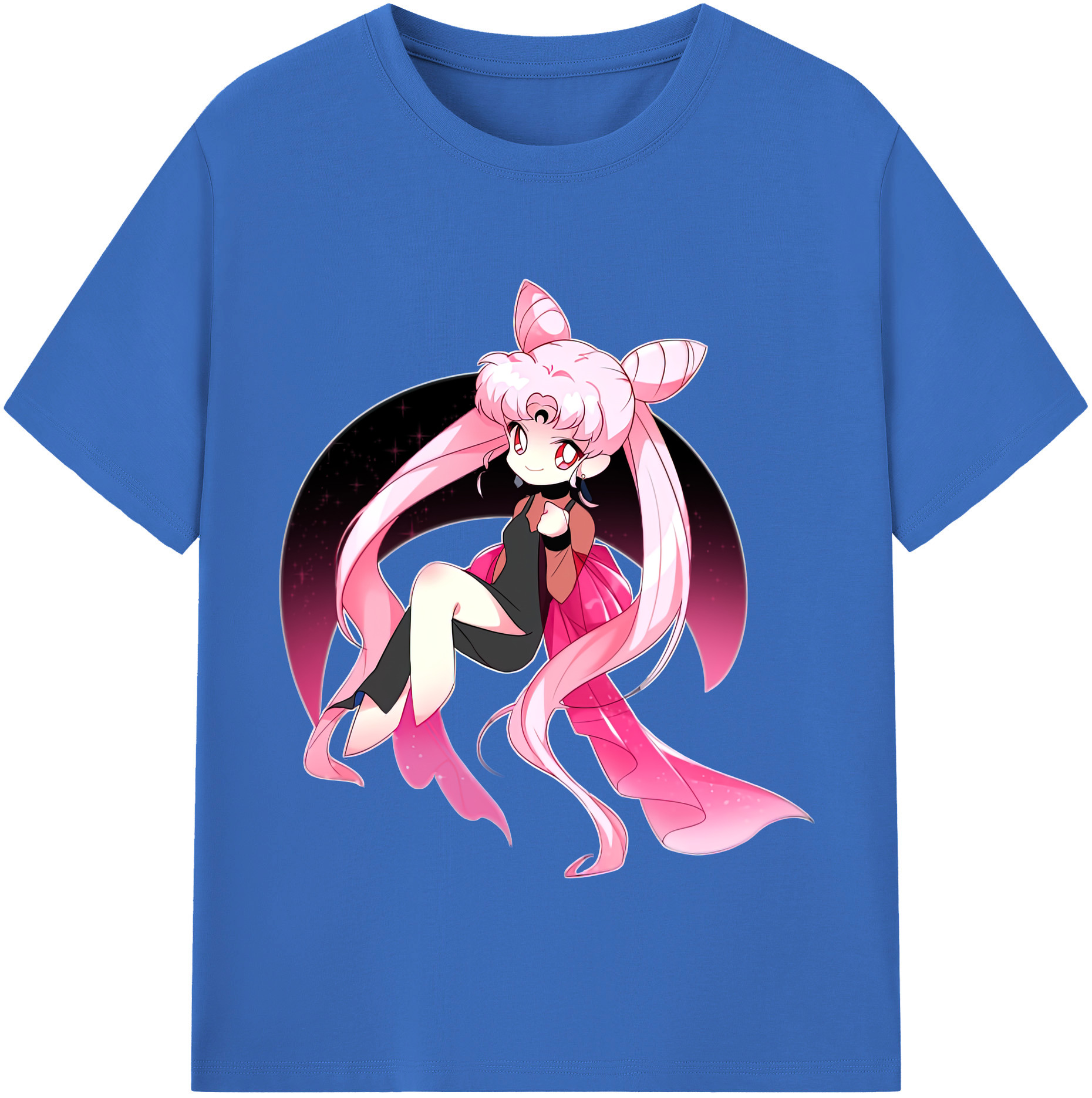 （画像用） 美少女戦士セーラームーン ちびうさ Sailor Moon Chibiusa Tsukino Usagi Small Lady Serenity 綿100％半袖Tシャツ（フロントプリント）