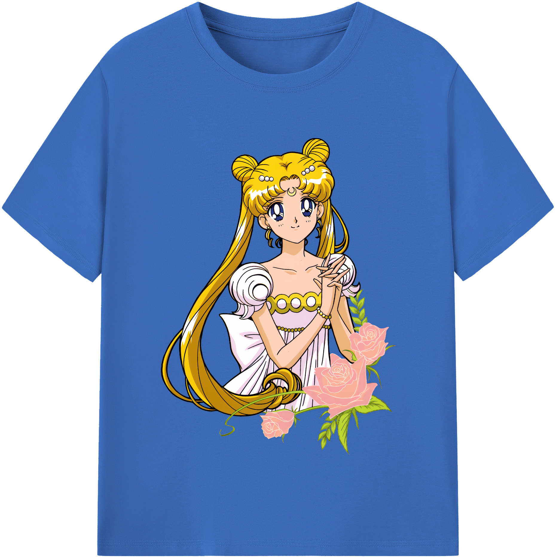 （画像用） 美少女戦士セーラームーン 愛野 美奈子 あいの みなこ Sailor Moon Aino Minako 綿100％半袖Tシャツ（フロントプリント）
