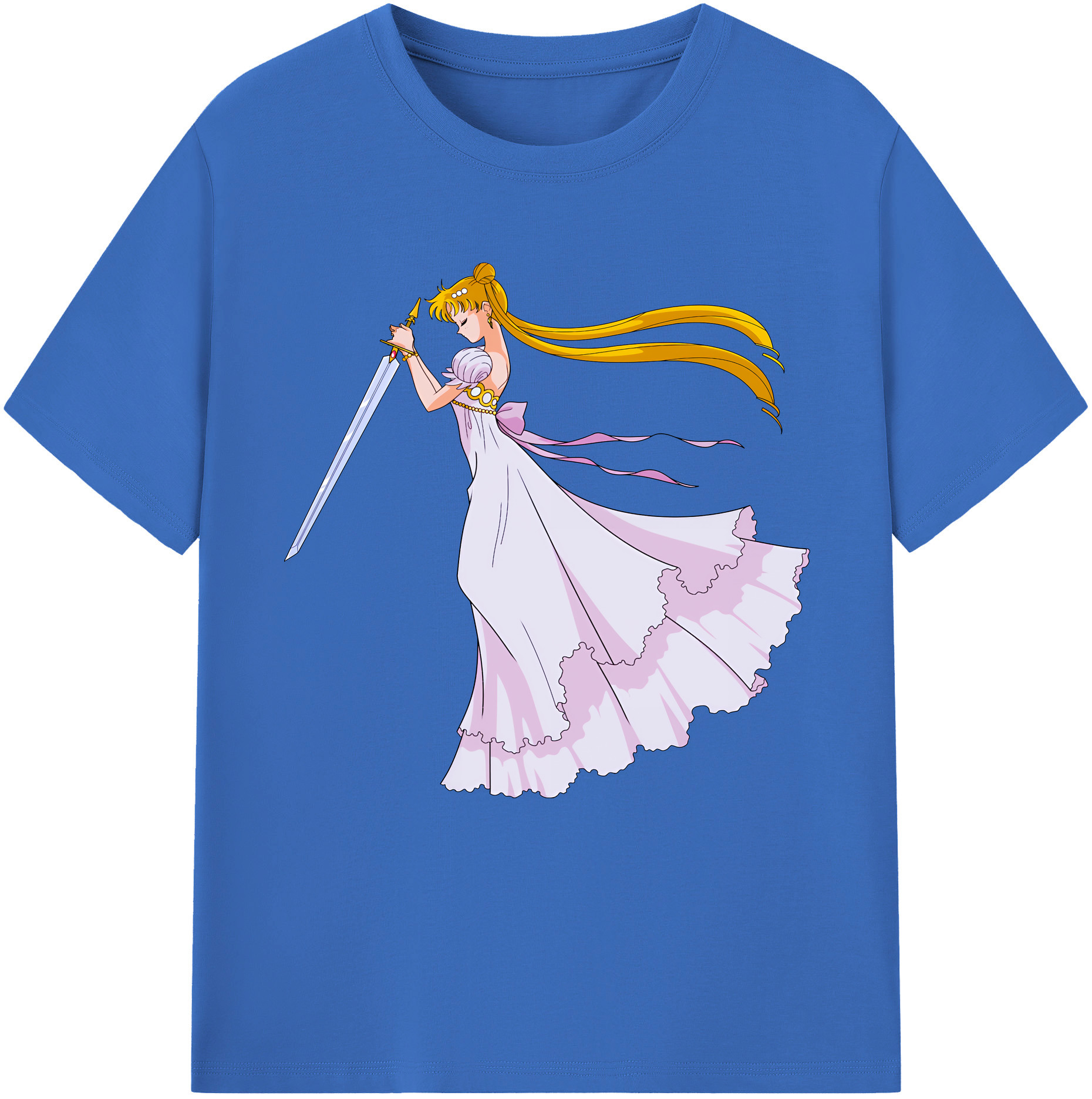 （画像用） 美少女戦士セーラームーン 愛野 美奈子 あいの みなこ Sailor Moon Aino Minako 綿100％半袖Tシャツ（フロントプリント）