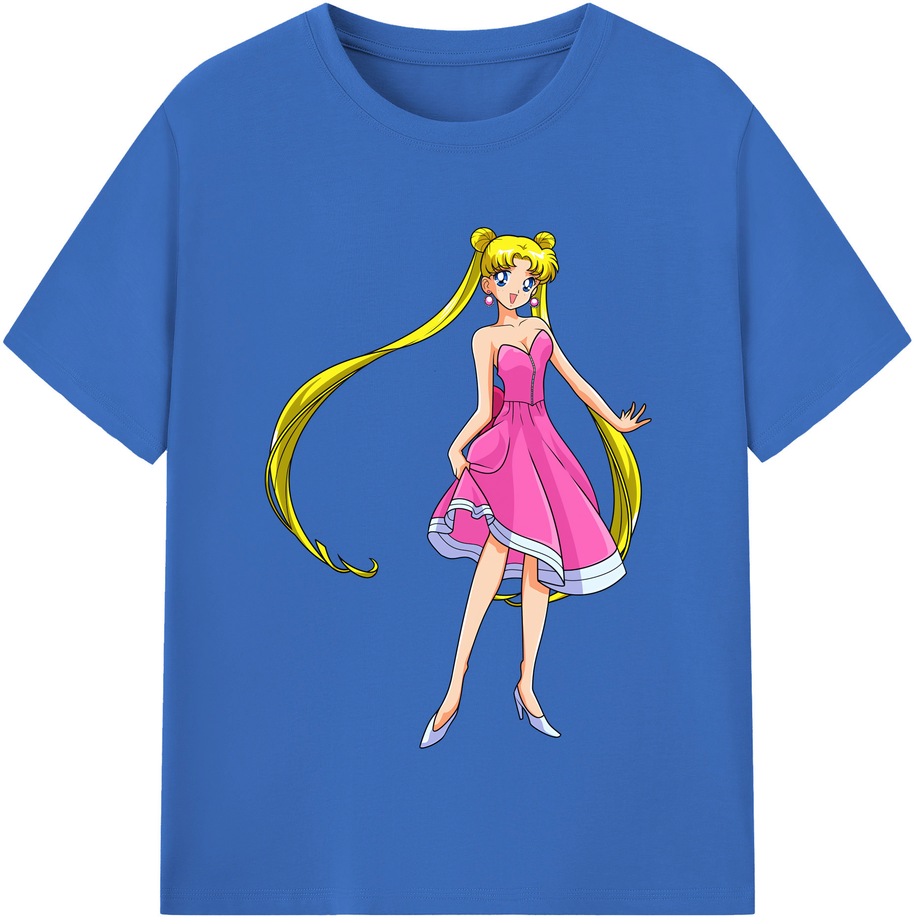（画像用） 美少女戦士セーラームーン 愛野 美奈子 あいの みなこ Sailor Moon Aino Minako 綿100％半袖Tシャツ（フロントプリント）