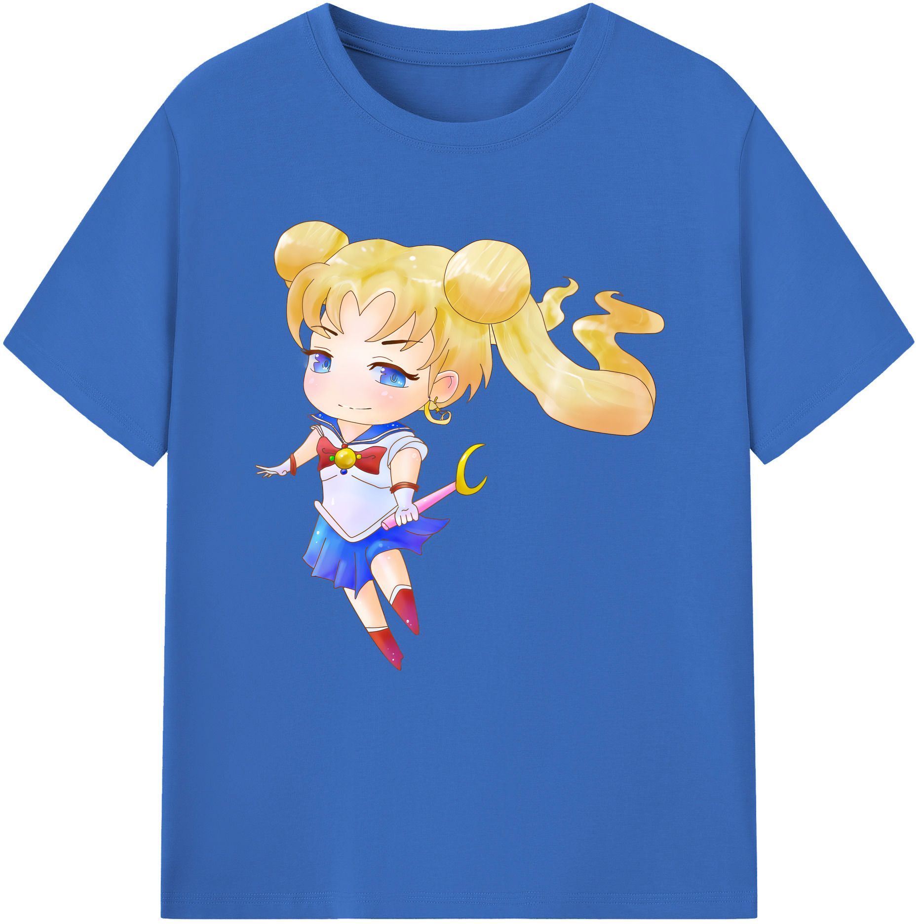 （画像用） 美少女戦士セーラームーン 愛野 美奈子 あいの みなこ Sailor Moon Aino Minako 綿100％半袖Tシャツ（フロントプリント）