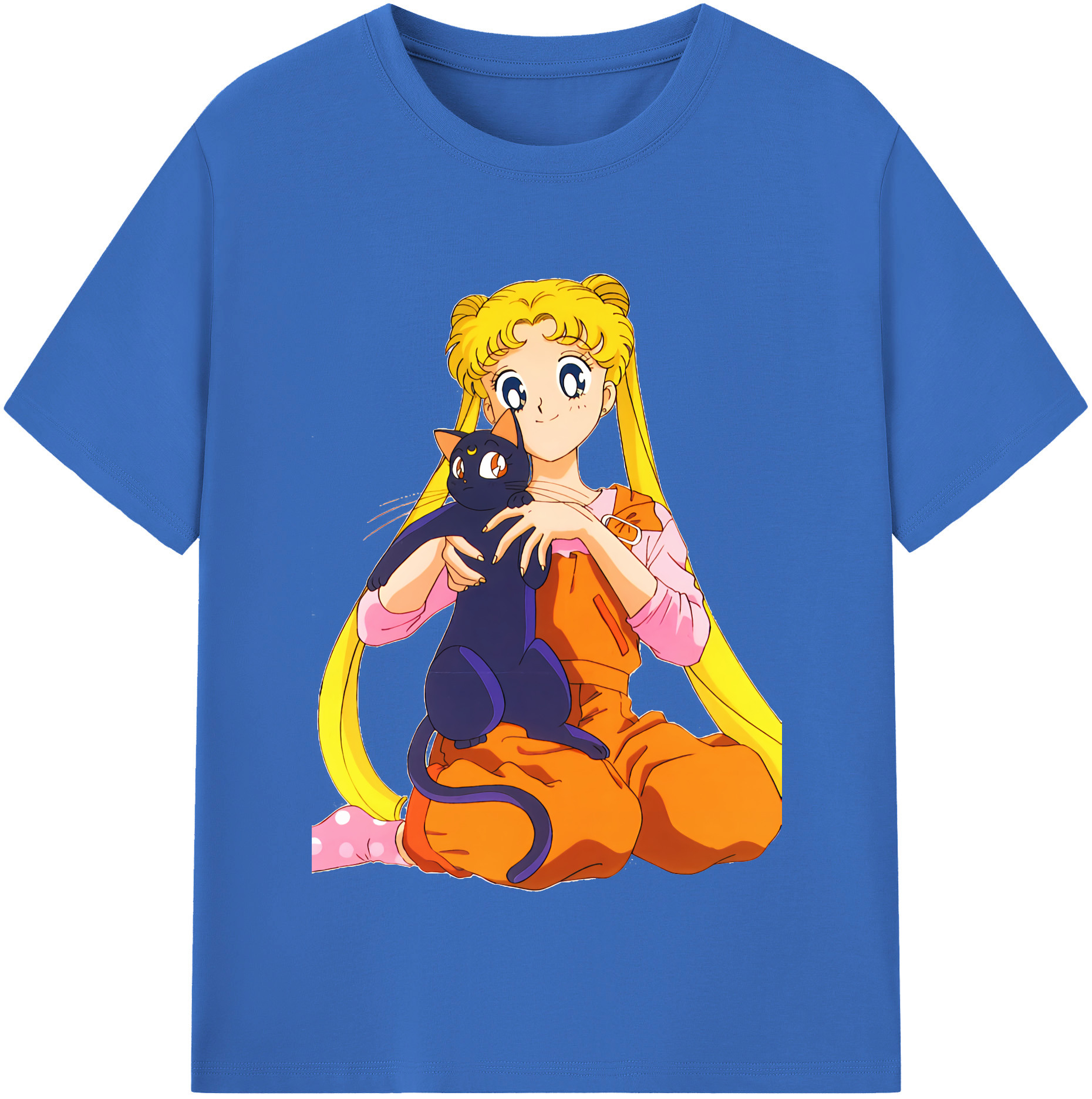 （画像用） 美少女戦士セーラームーン 愛野 美奈子 あいの みなこ Sailor Moon Aino Minako 綿100％半袖Tシャツ（フロントプリント）