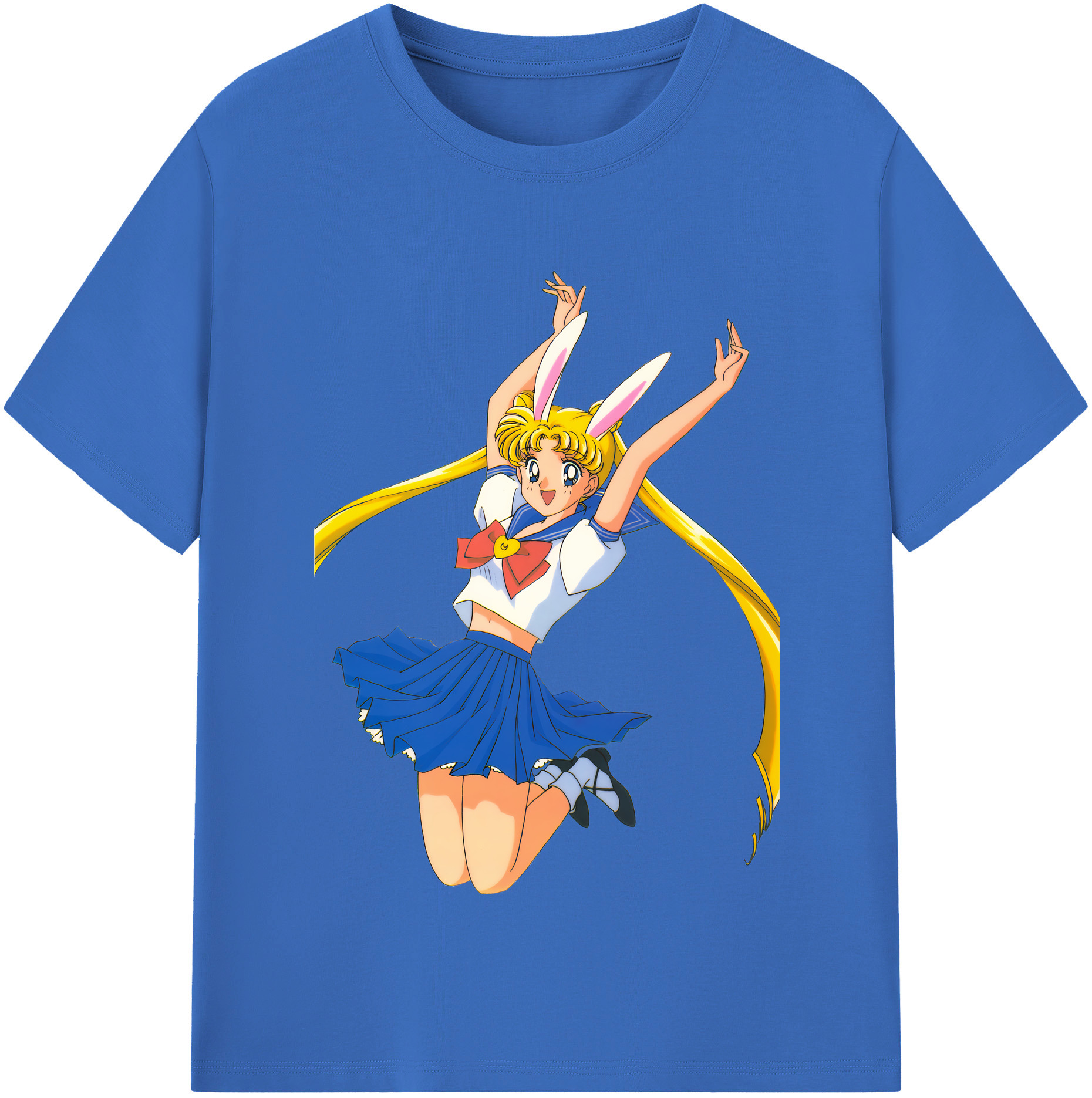 （画像用） 美少女戦士セーラームーン 愛野 美奈子 あいの みなこ Sailor Moon Aino Minako 綿100％半袖Tシャツ（フロントプリント）