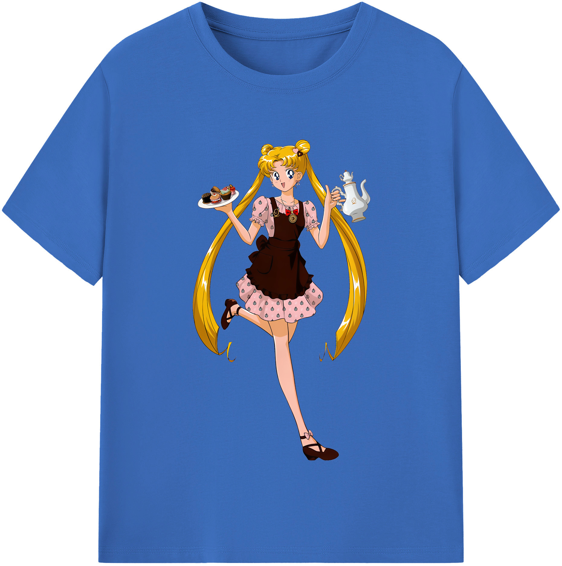 （画像用） 美少女戦士セーラームーン 愛野 美奈子 あいの みなこ Sailor Moon Aino Minako 綿100％半袖Tシャツ（フロントプリント）