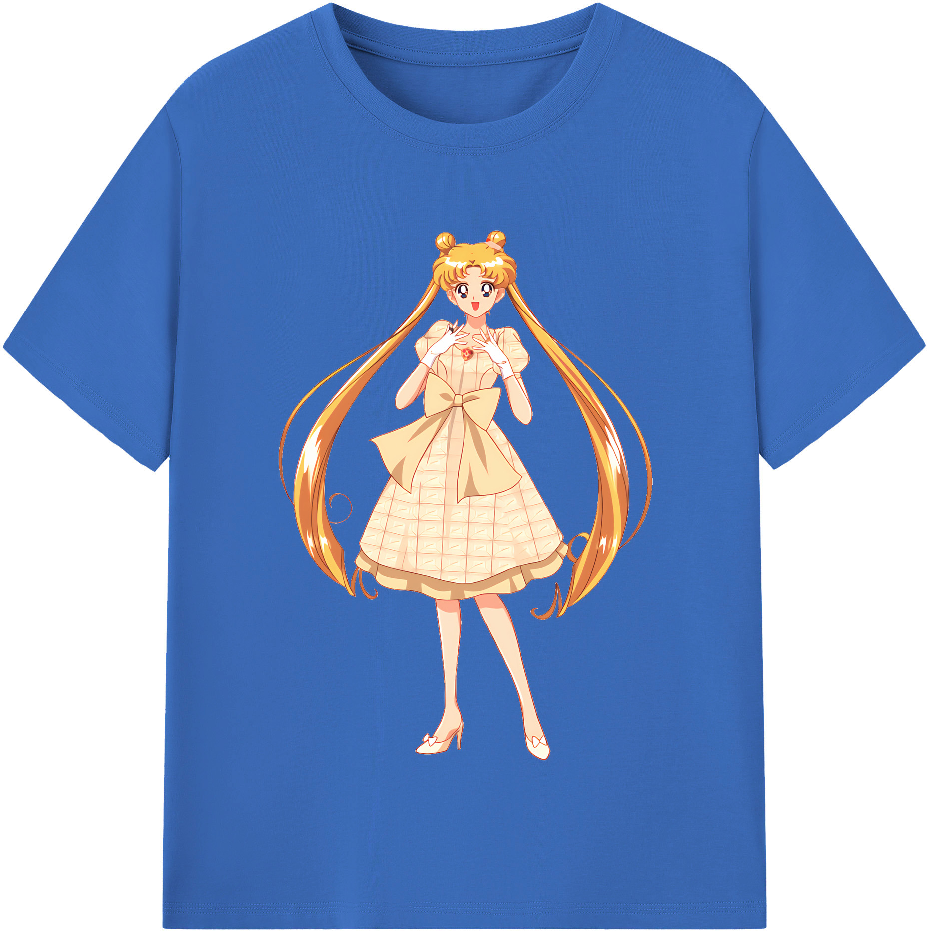 （画像用） 美少女戦士セーラームーン 愛野 美奈子 あいの みなこ Sailor Moon Aino Minako 綿100％半袖Tシャツ（フロントプリント）