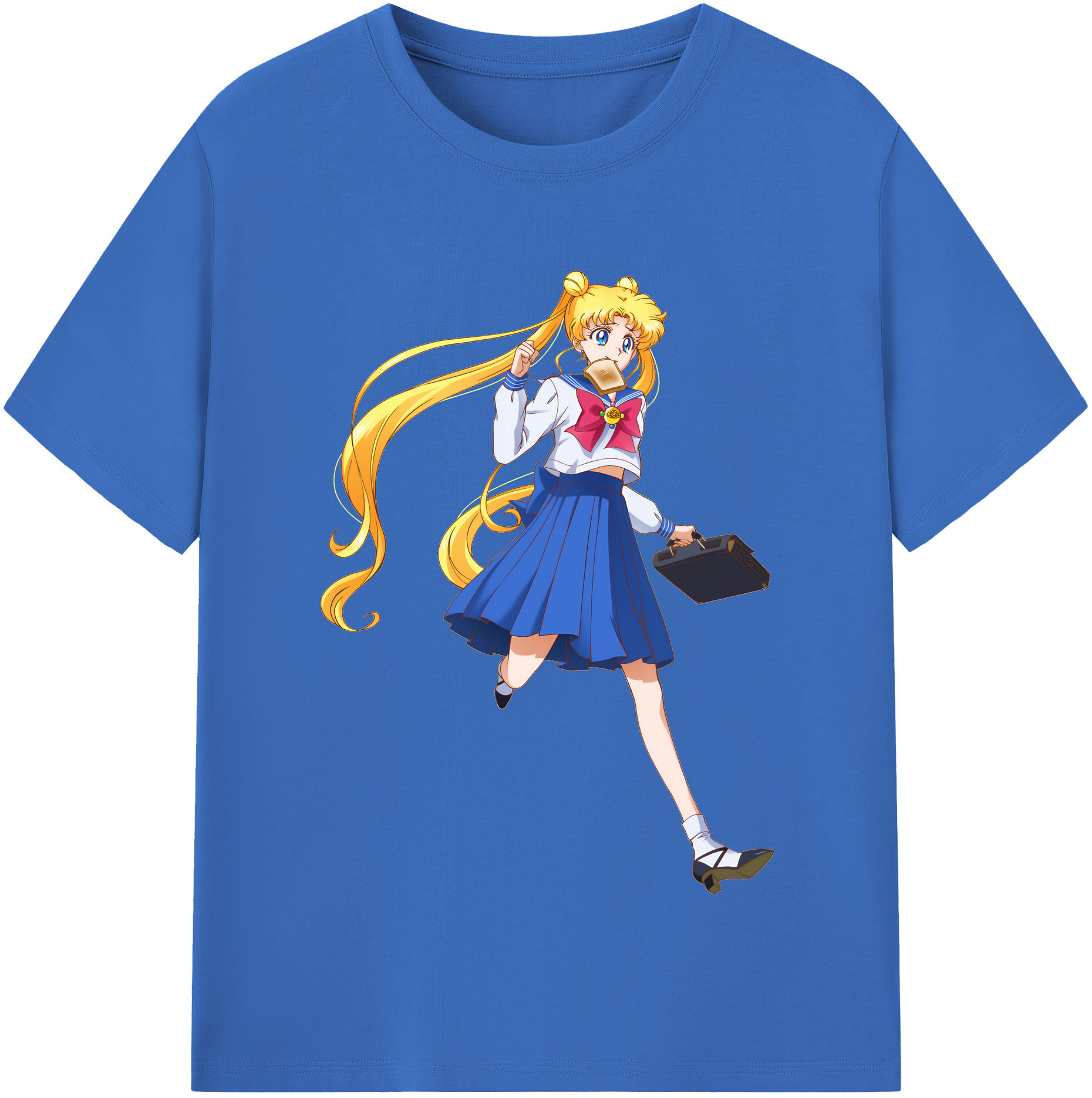 （画像用） 美少女戦士セーラームーン 愛野 美奈子 あいの みなこ Sailor Moon Aino Minako 綿100％半袖Tシャツ（フロントプリント）