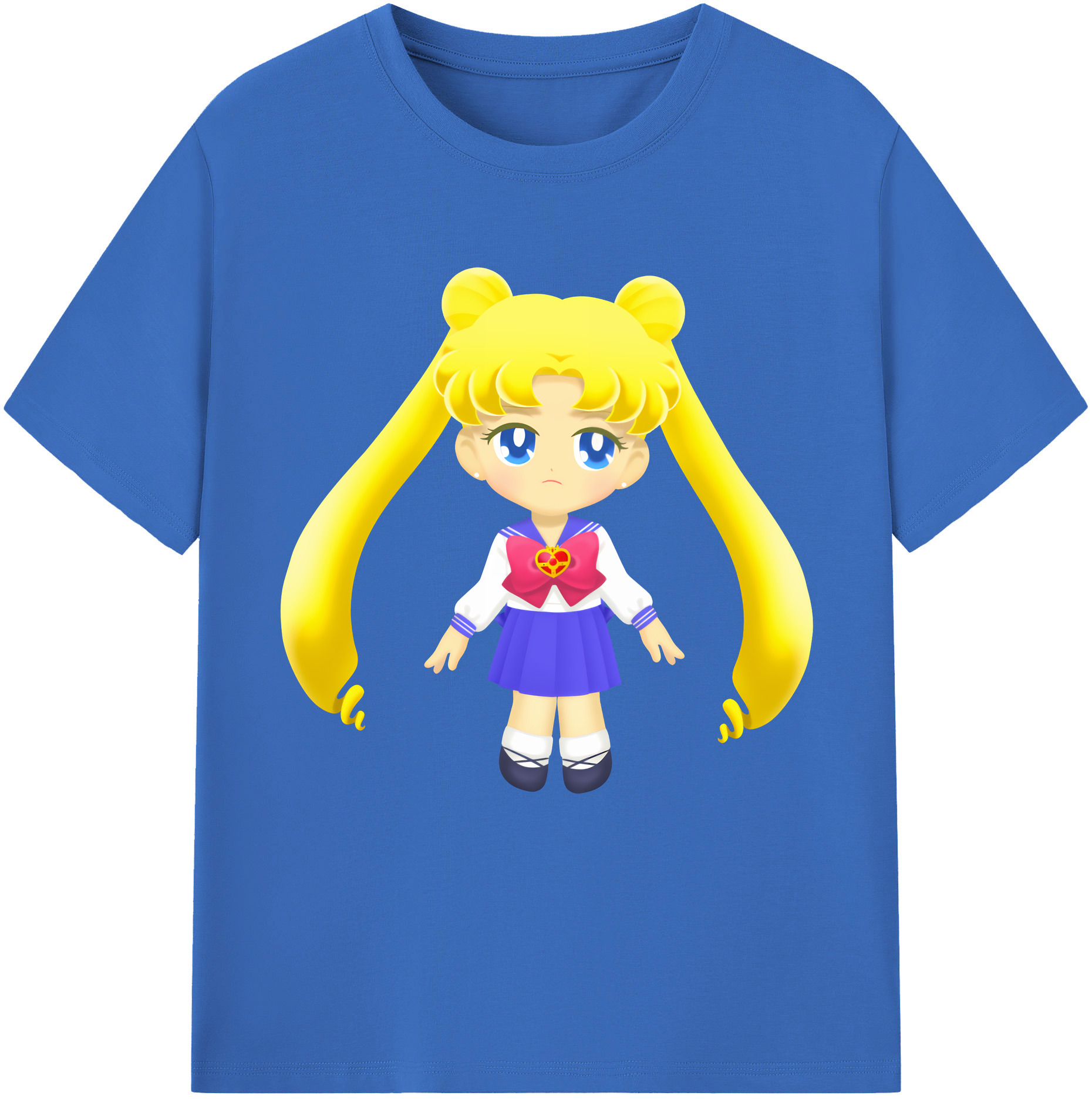（画像用） 美少女戦士セーラームーン 愛野 美奈子 あいの みなこ Sailor Moon Aino Minako 綿100％半袖Tシャツ（フロントプリント）