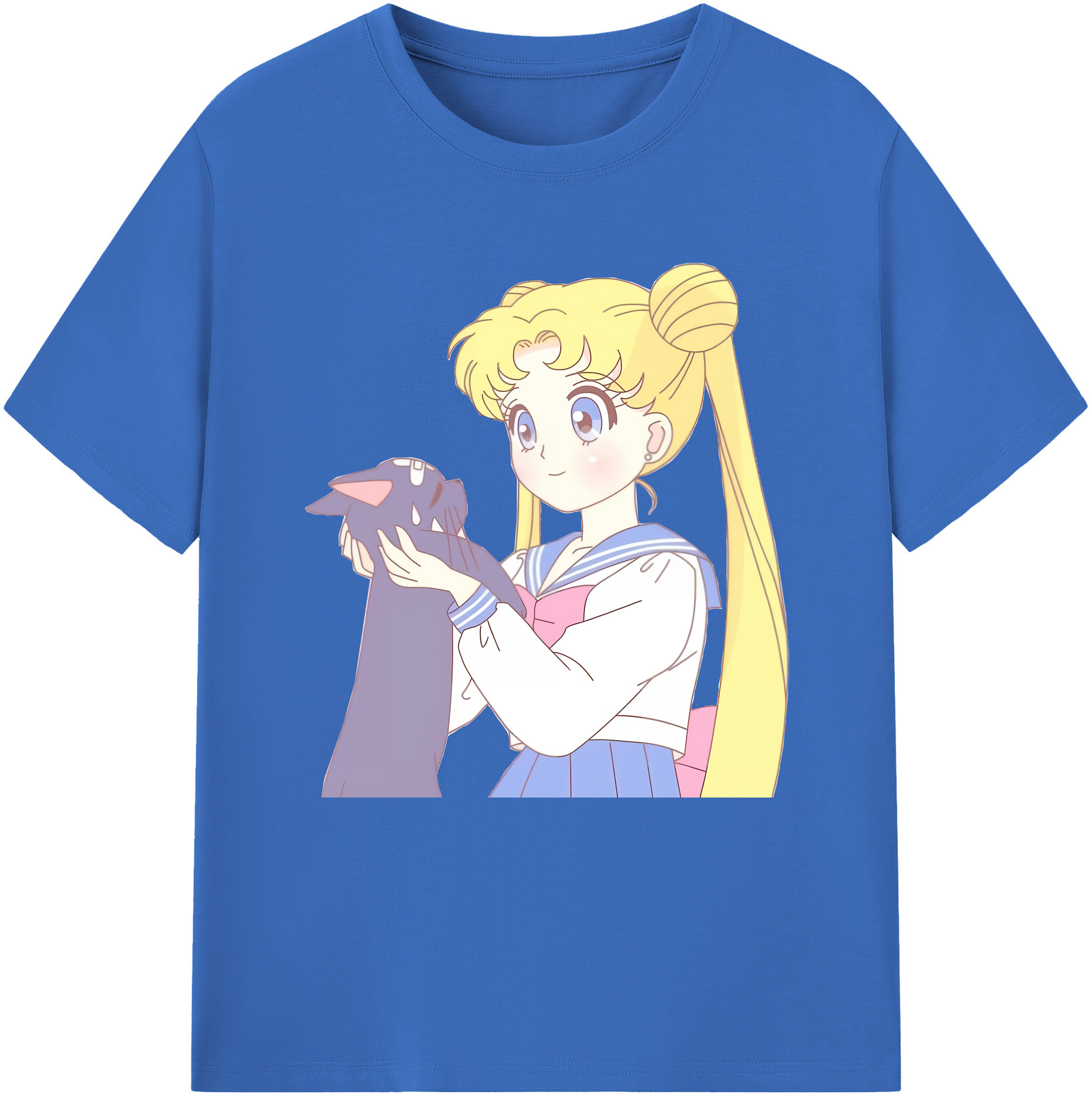 （画像用） 美少女戦士セーラームーン 愛野 美奈子 あいの みなこ Sailor Moon Aino Minako 綿100％半袖Tシャツ（フロントプリント）