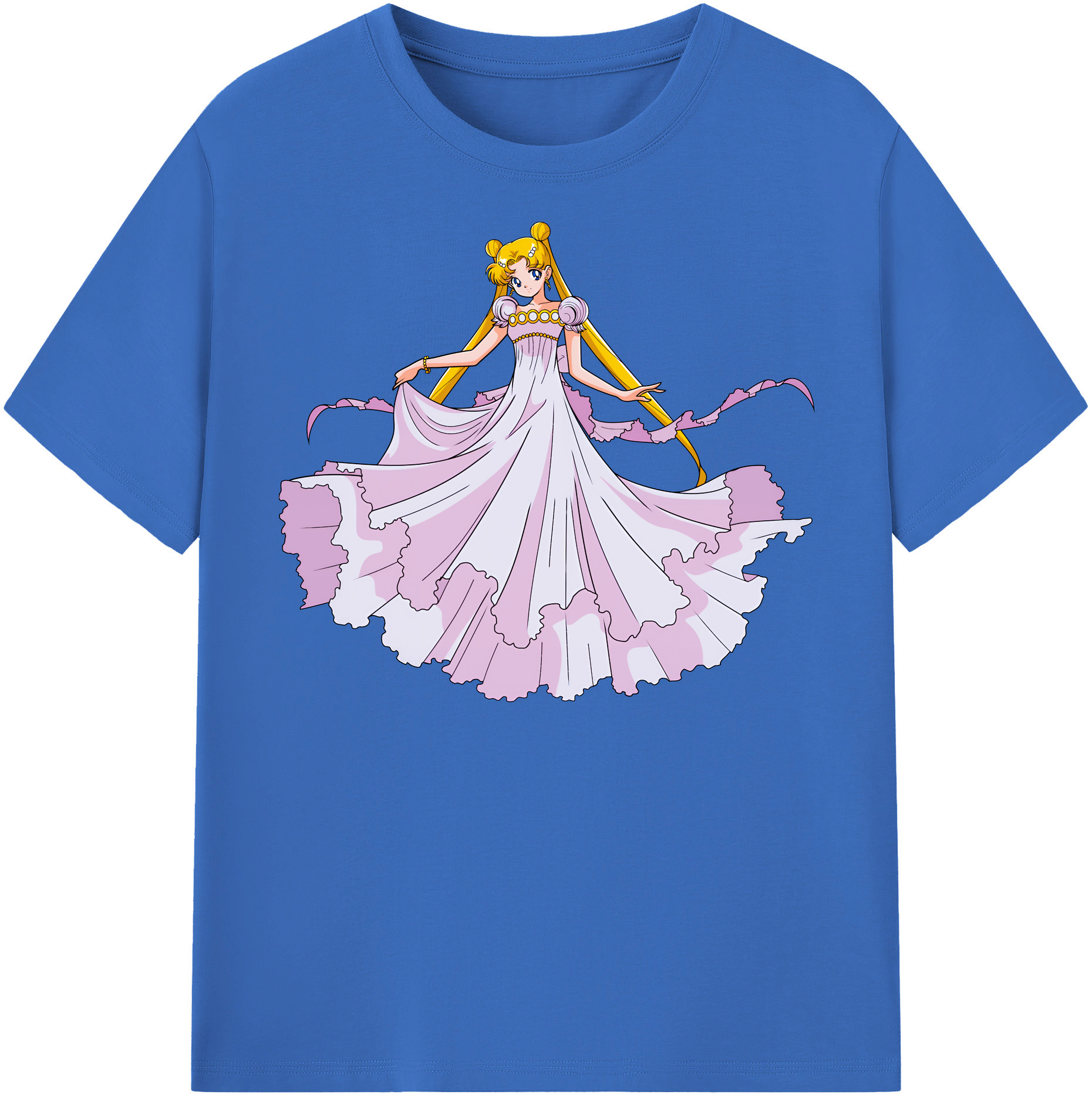 （画像用） 美少女戦士セーラームーン 愛野 美奈子 あいの みなこ Sailor Moon Aino Minako 綿100％半袖Tシャツ（フロントプリント）