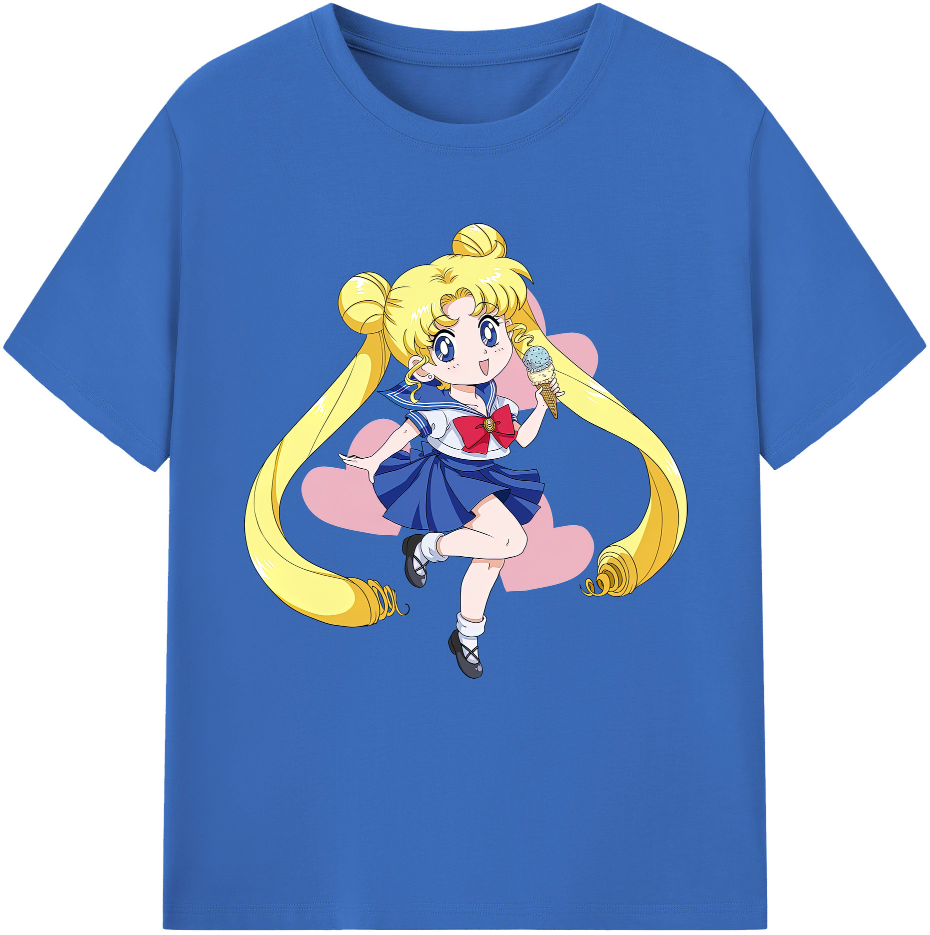 （画像用） 美少女戦士セーラームーン 愛野 美奈子 あいの みなこ Sailor Moon Aino Minako 綿100％半袖Tシャツ（フロントプリント）