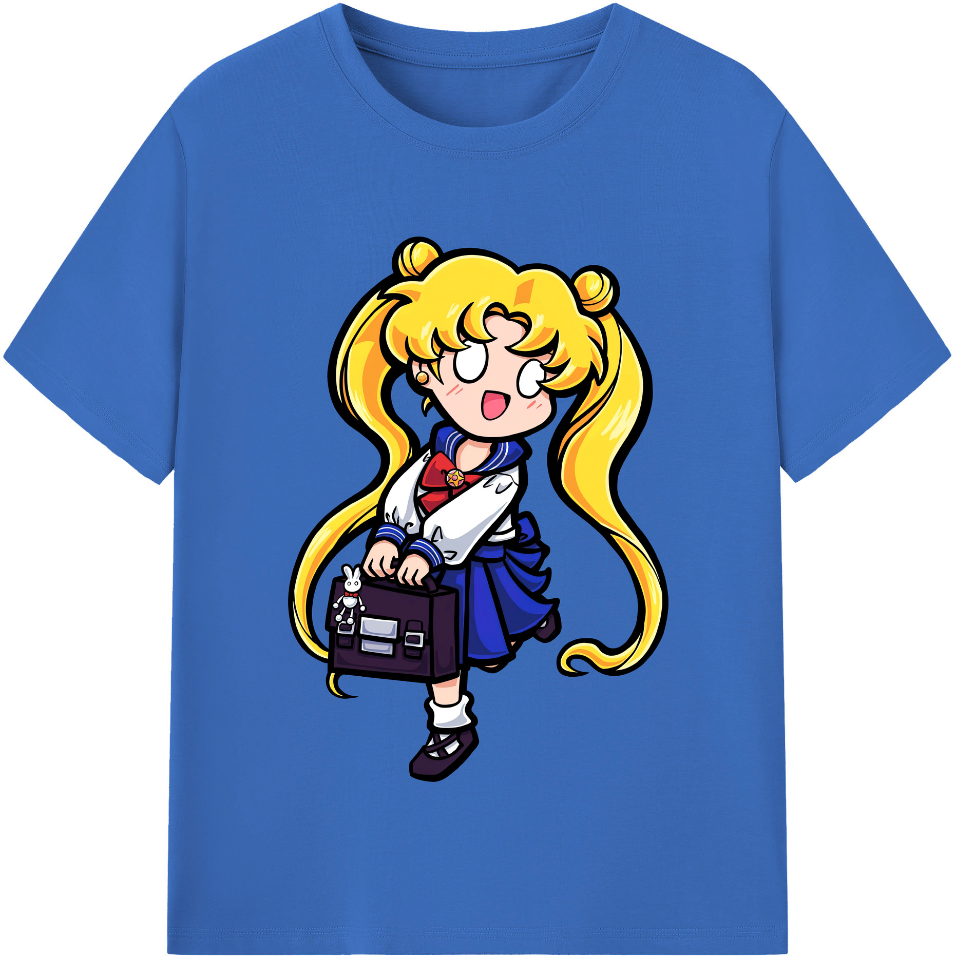 （画像用） 美少女戦士セーラームーン 愛野 美奈子 あいの みなこ Sailor Moon Aino Minako 綿100％半袖Tシャツ（フロントプリント）